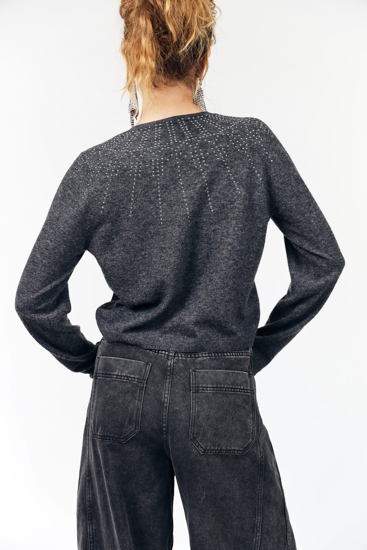 JudeLL Knit Cardigan - Grey Melange