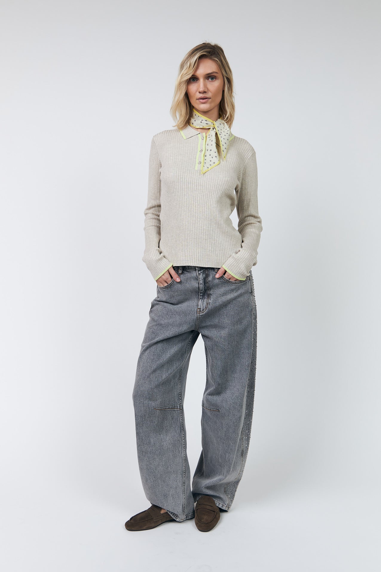 JulioLL Knit Polo - Beige