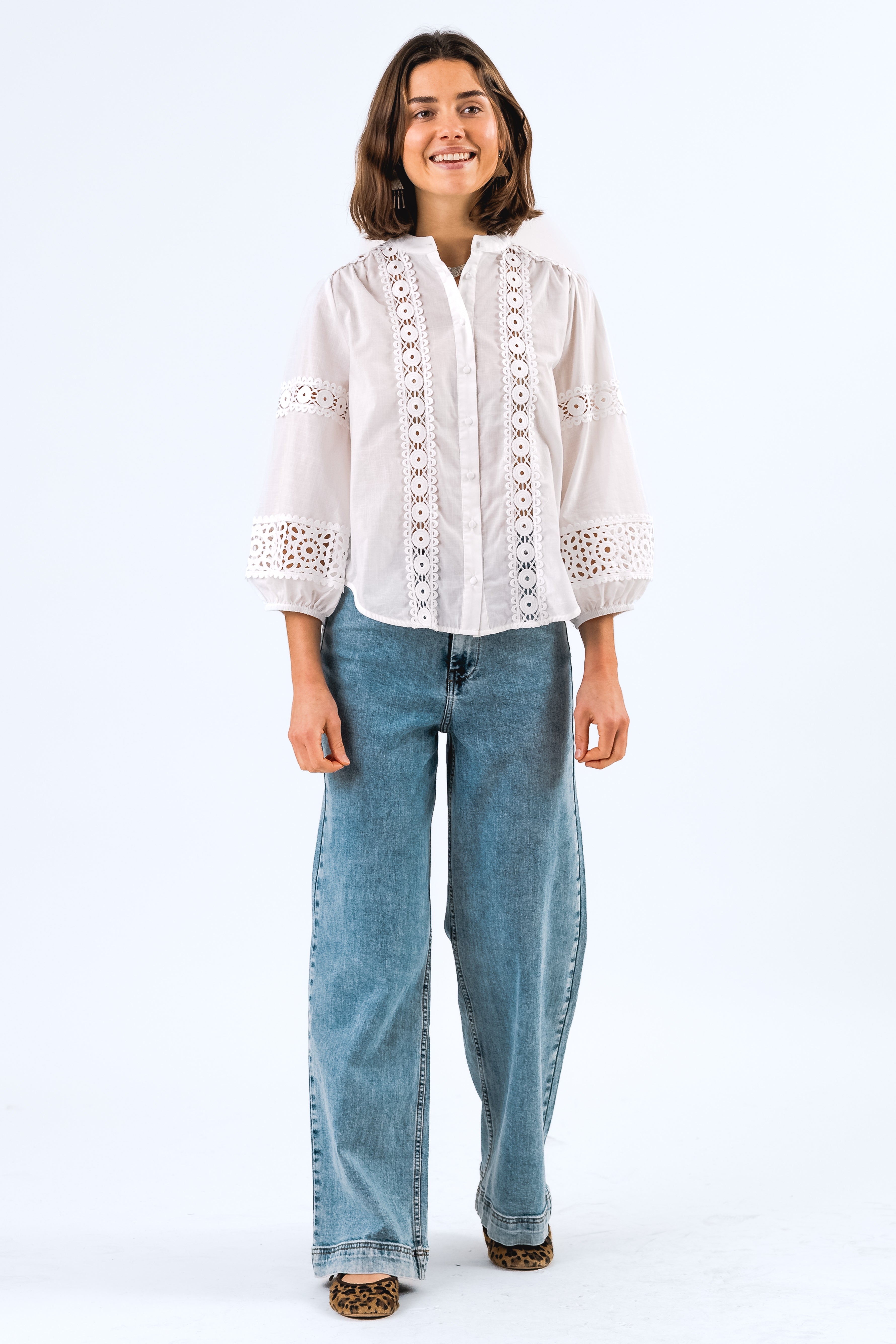 Lollys Laundry JuneLL Shirt LS Shirt 01 White