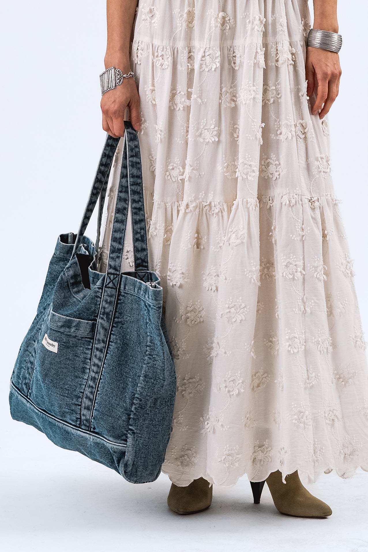 JuniperLL Shopper Bag - Washed Denim