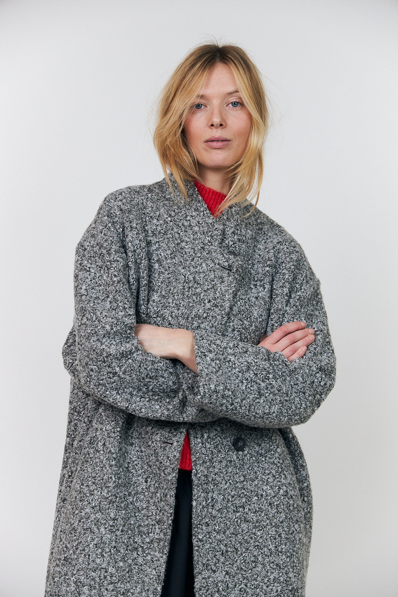 Lollys Laundry KayaLL Coat Outerwear 11 Grey Melange