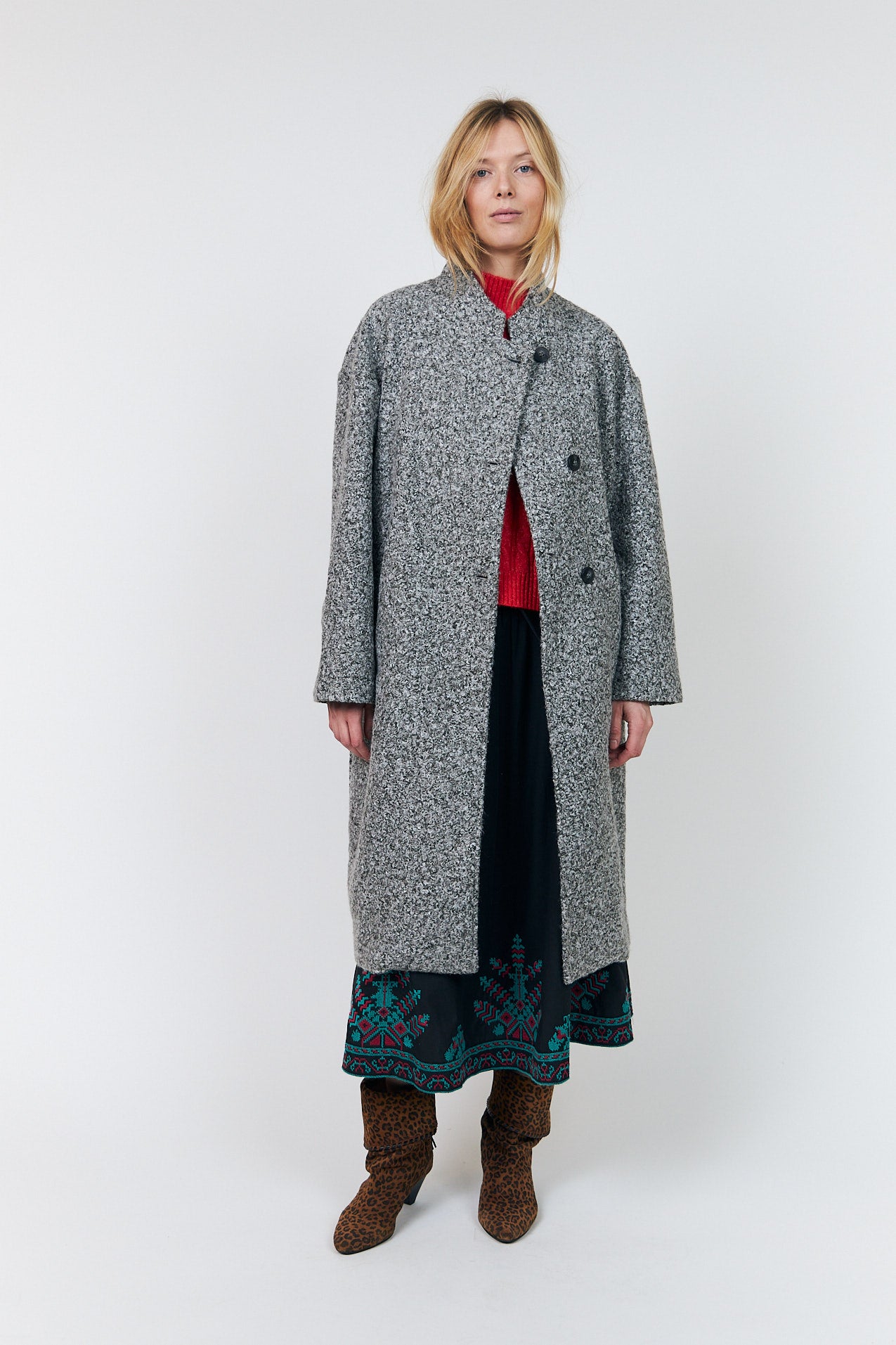 Lollys Laundry KayaLL Coat Outerwear 11 Grey Melange