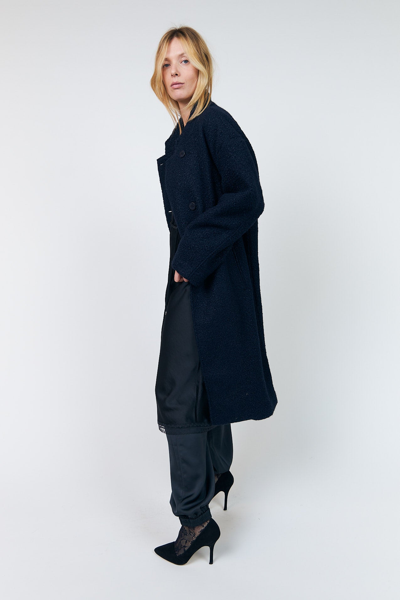 Lollys Laundry KayaLL Coat Outerwear 27 Dark Navy