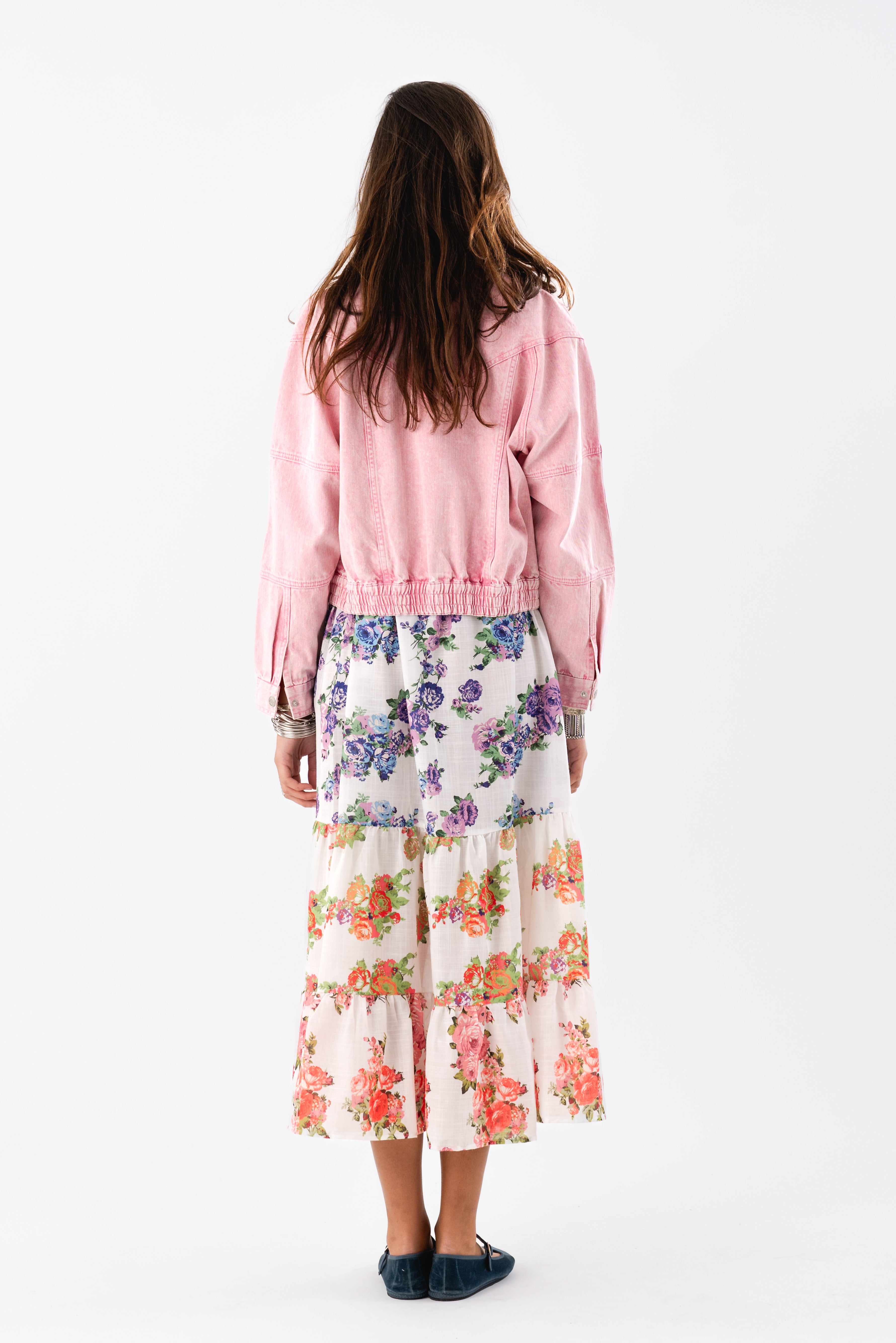 Lollys Laundry KingstonLL Denim Jacket LS Jacket 51 Pink