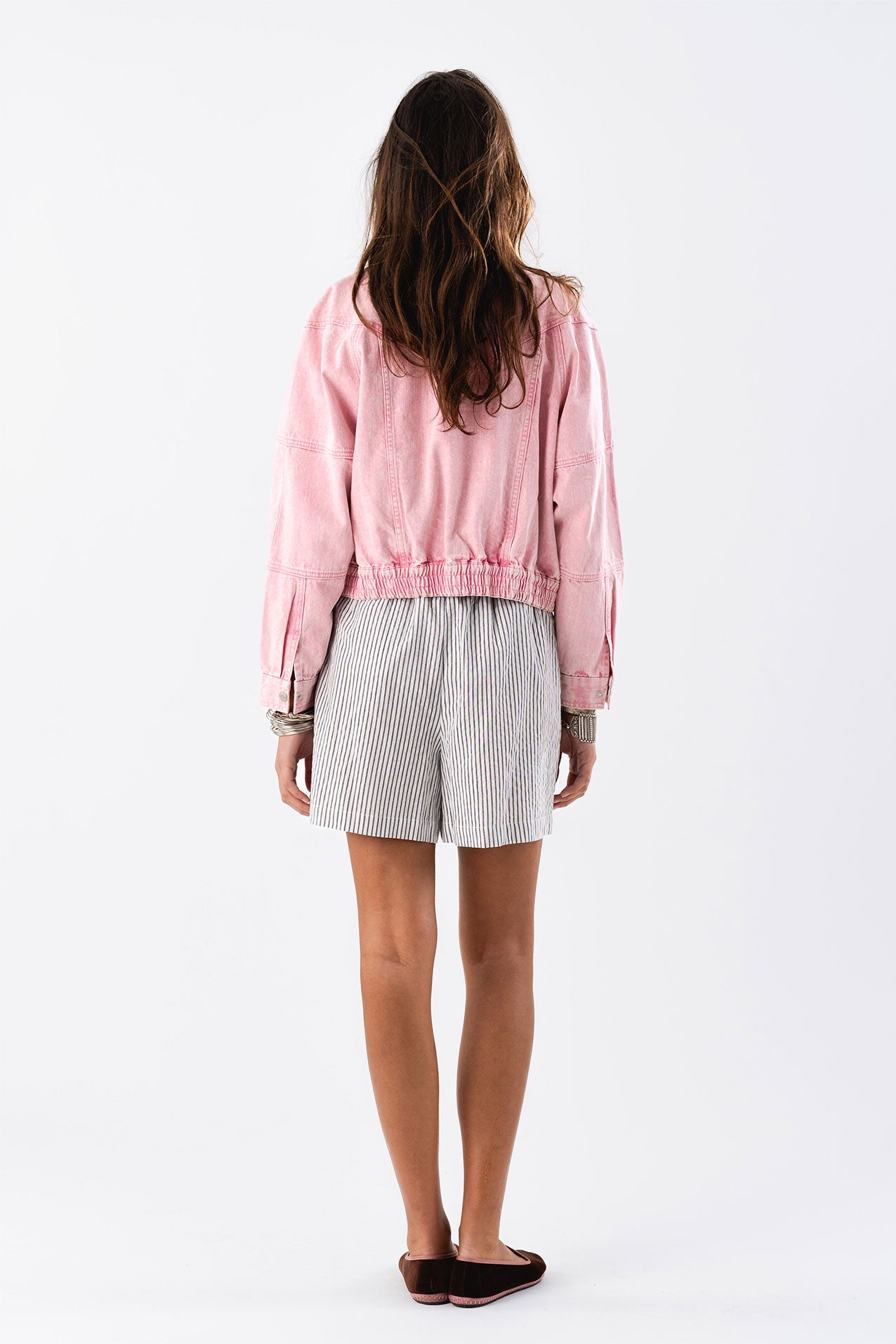 Lollys Laundry KingstonLL Denim Jacket LS Jacket 51 Pink