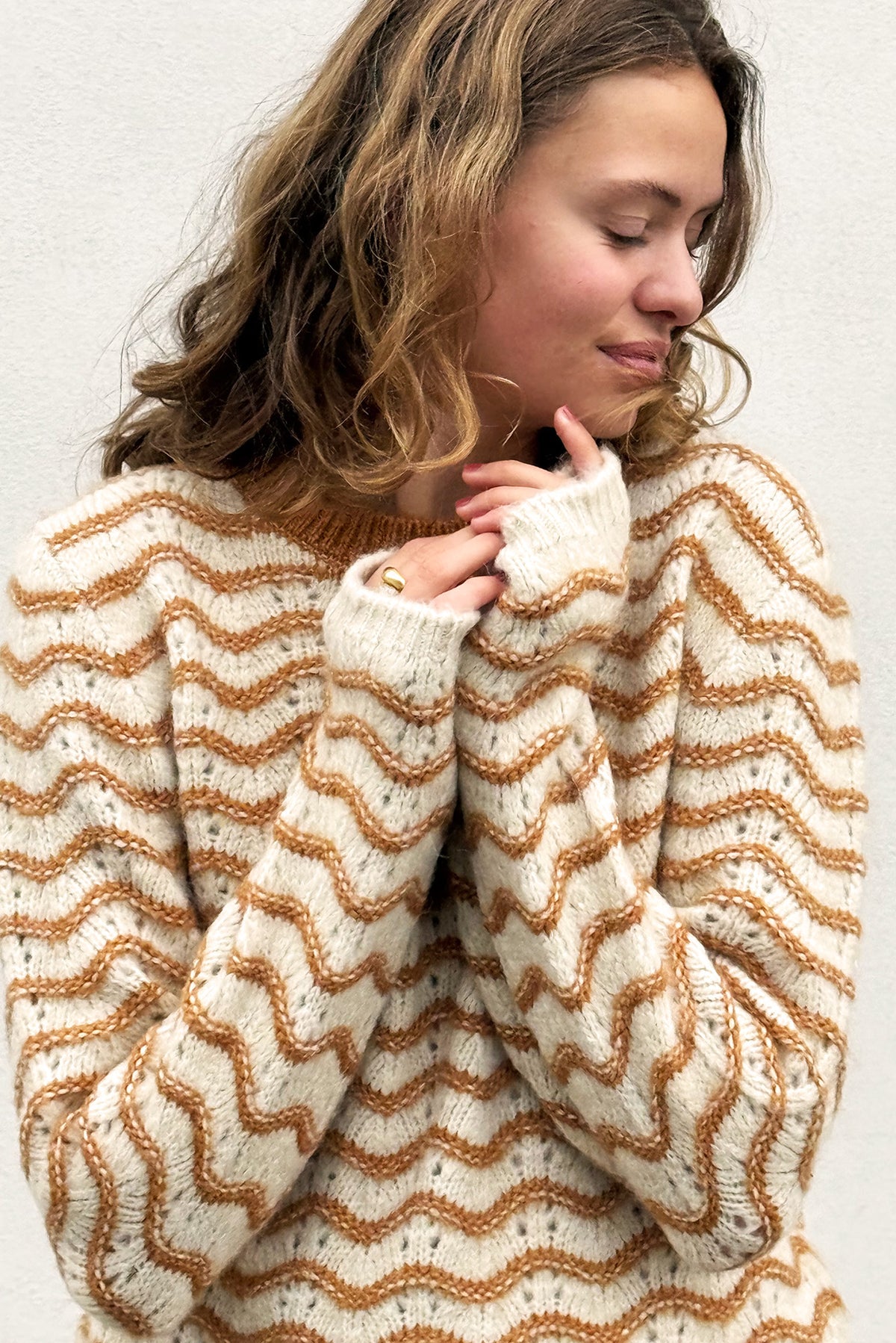 Lollys Laundry LanoLL Jumper Knit Jumper 58 Camel