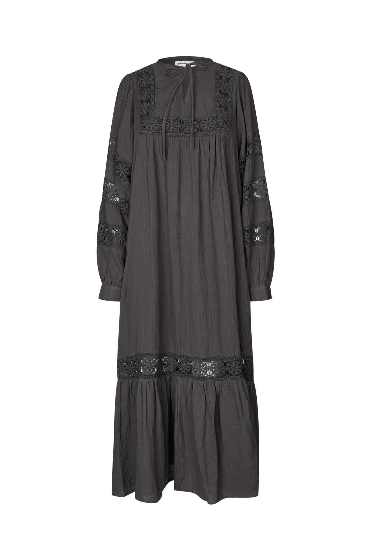 Lollys Laundry LatourLL Lace Maxi Dress Dress 87 Dark Mokka