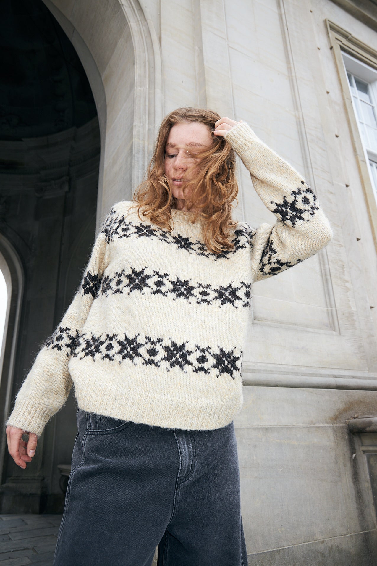 Lollys Laundry LattieLL Knit Jumper 02 Creme