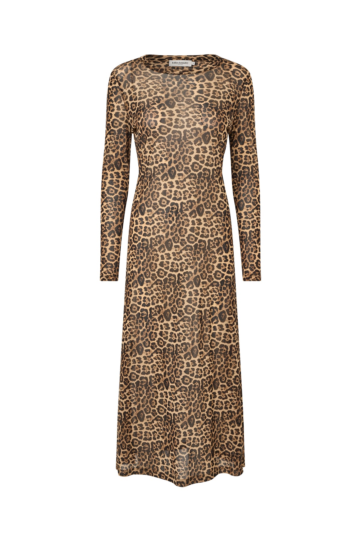 LoganLL Maxi Dress LS - Leopard Print