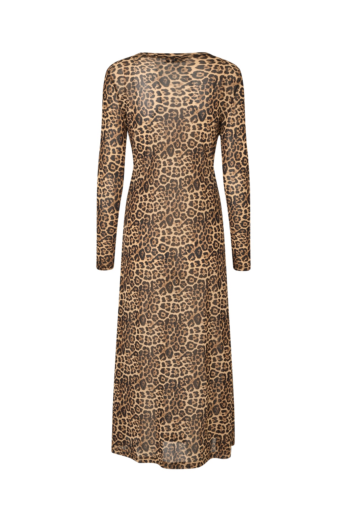 LoganLL Maxi Dress LS - Leopard Print