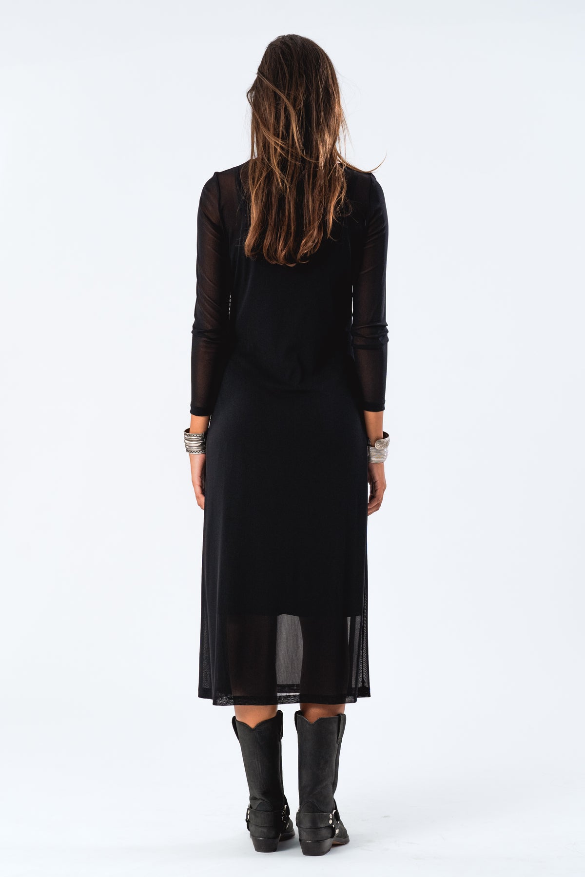 LoganLL Maxi Dress LS - Black