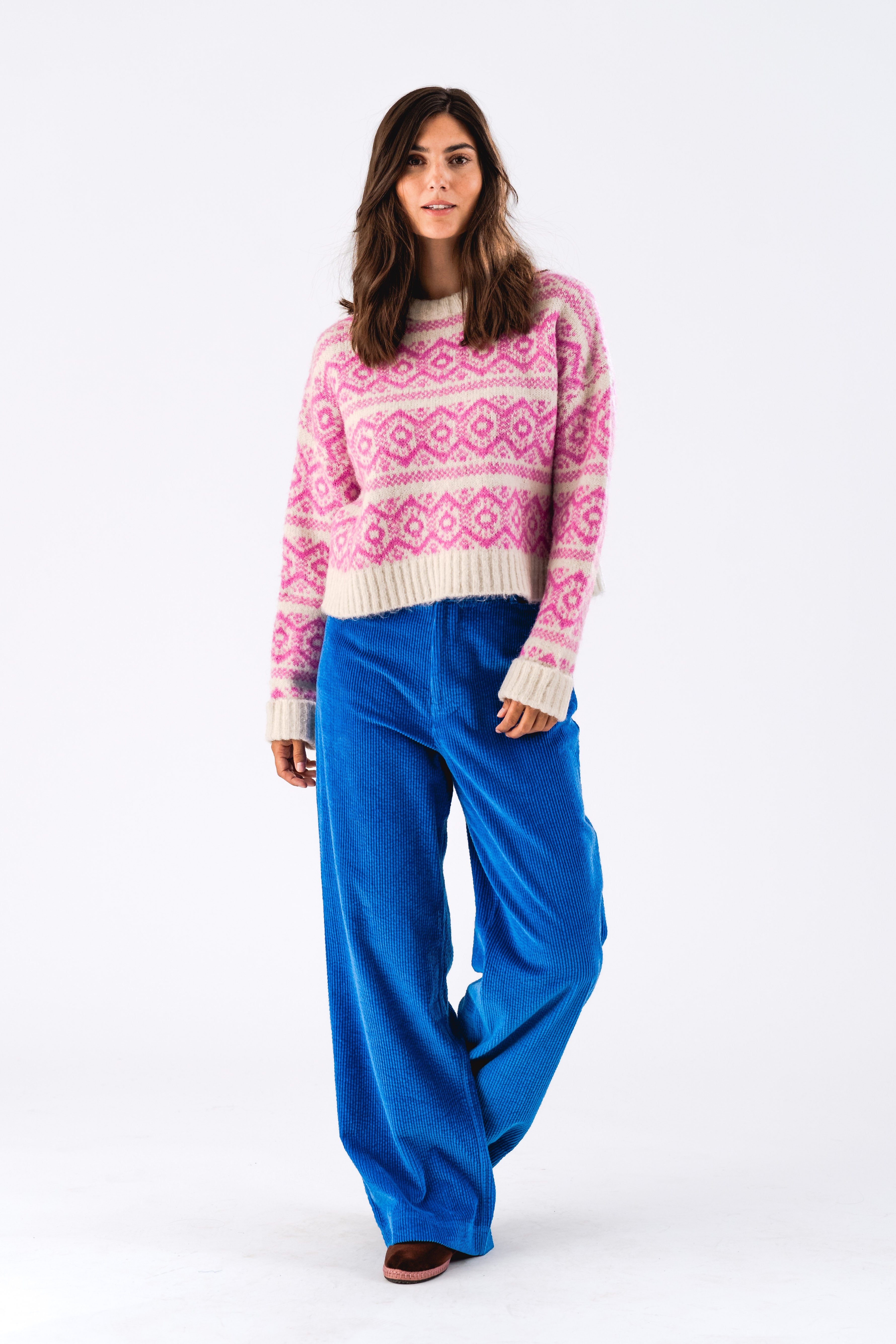 LottieLL Knit Jumper - Neon Pink