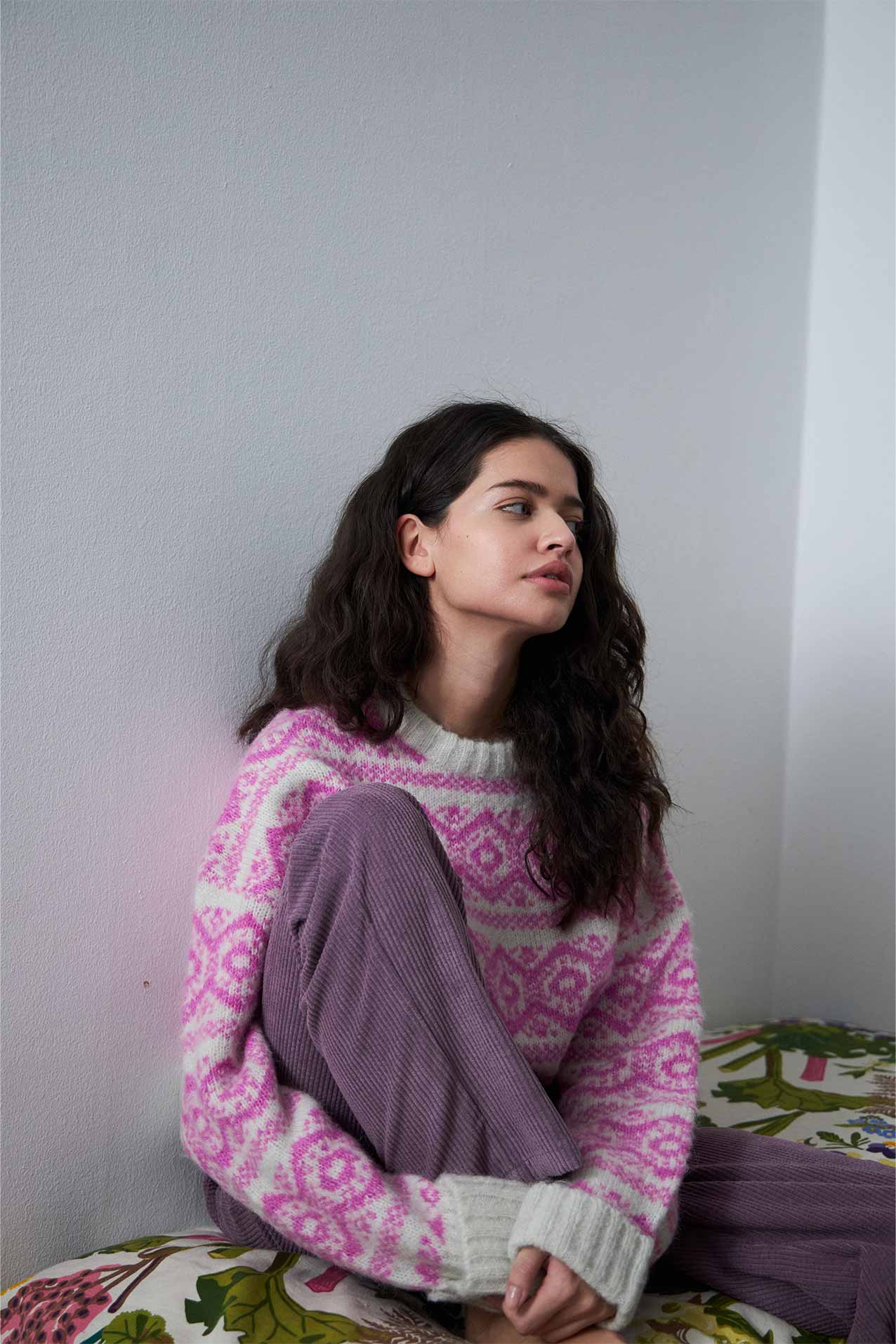 LottieLL Knit Jumper - Neon Pink