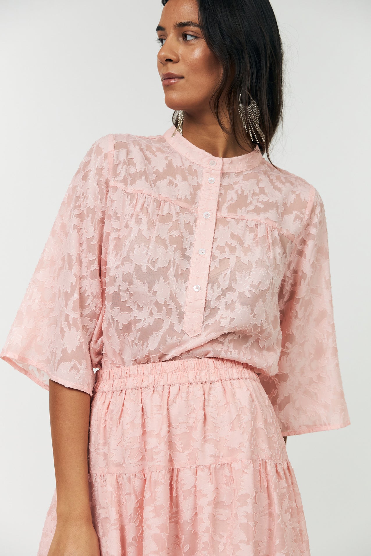 LouiseLL Blouse - 84 Light Pink