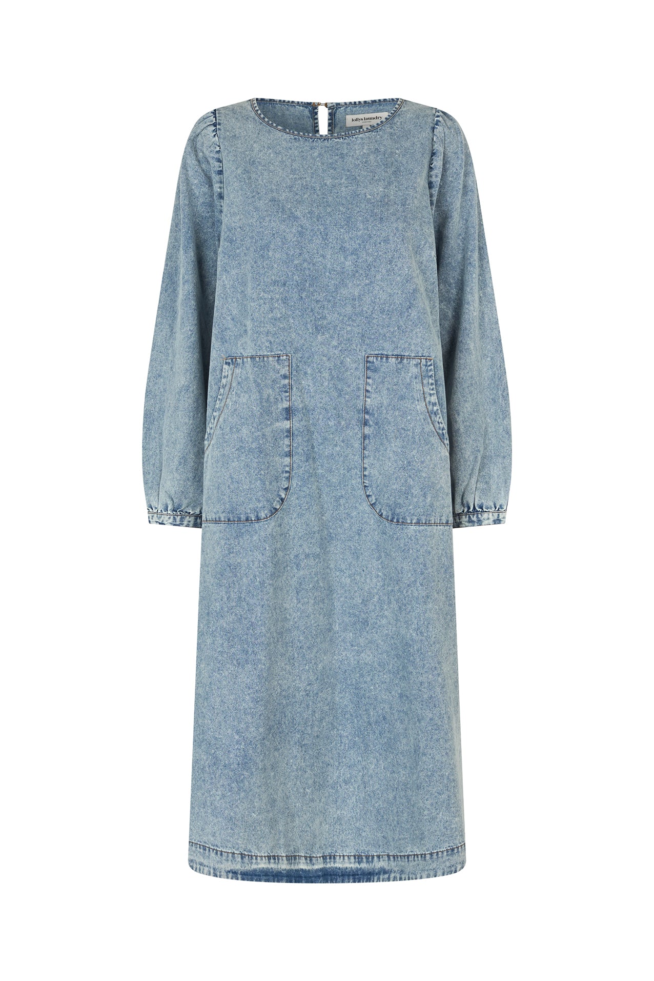 LucasLL Midi Dress - Washed Denim
