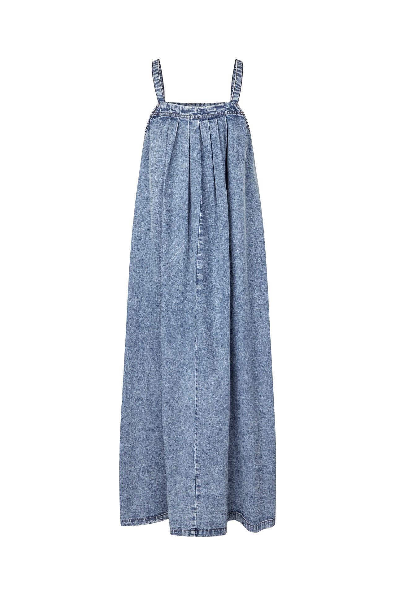 LungoLL Maxi Dress - Washed Denim