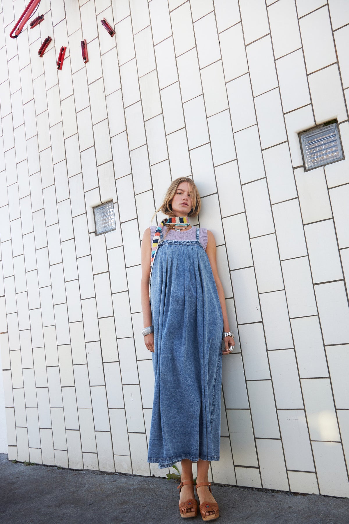 Lollys Laundry LungoLL Maxi Dress Dress 100 Washed Denim