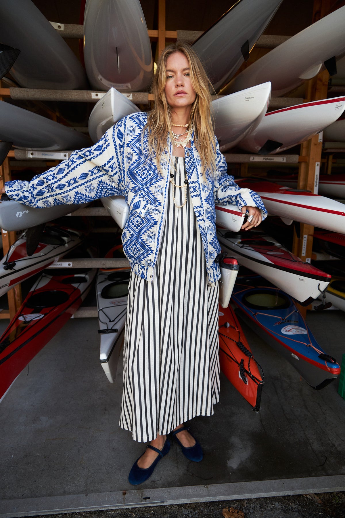 Lollys Laundry LungoLL Maxi Dress Dress 80 Stripe