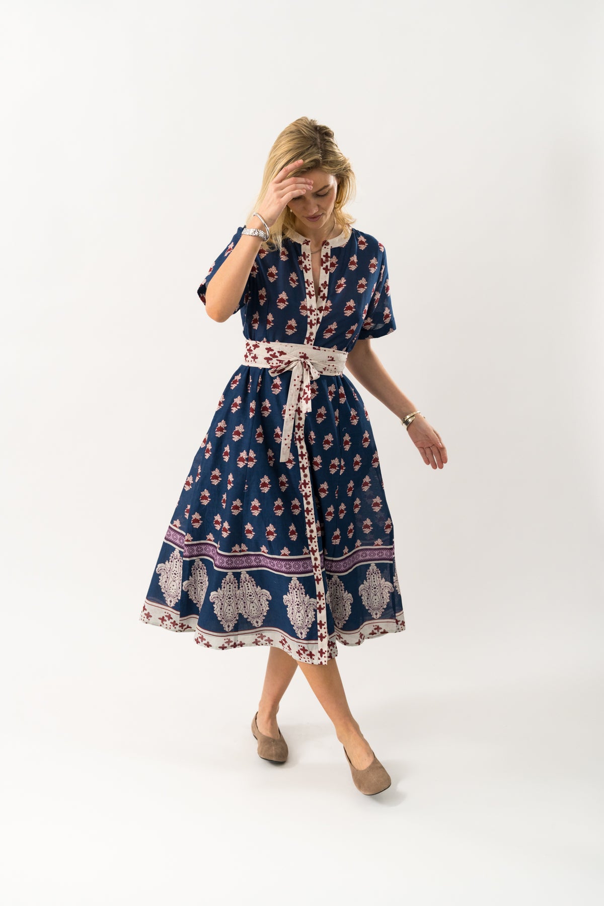 Lollys Laundry MataLL Midi Dress Dress 23 Dark Blue