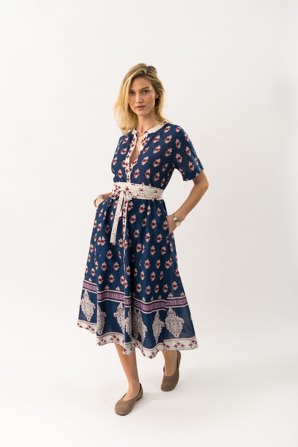 Lollys Laundry MataLL Midi Dress Dress 23 Dark Blue