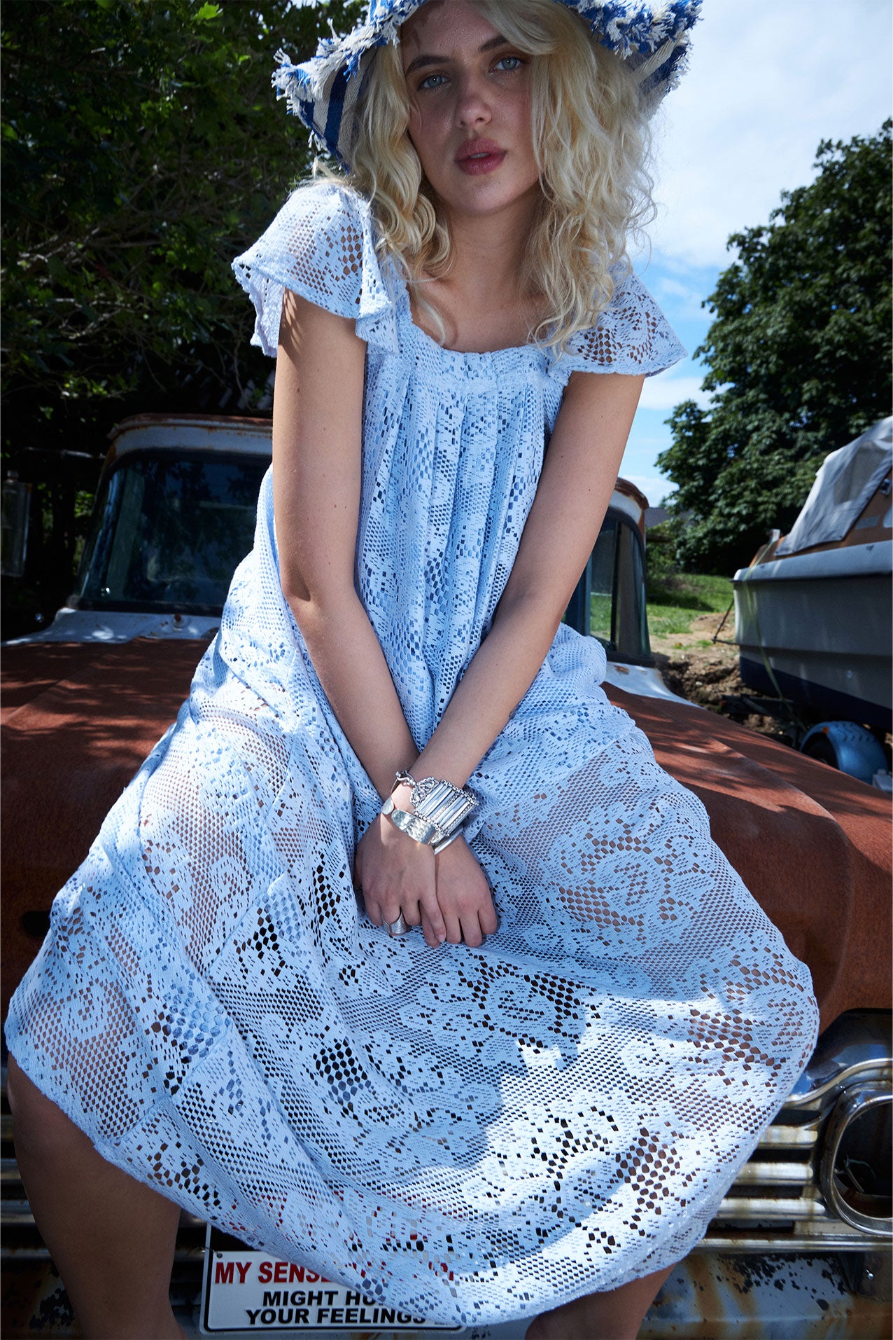 MilanLL Midi Dress - Dusty Blue