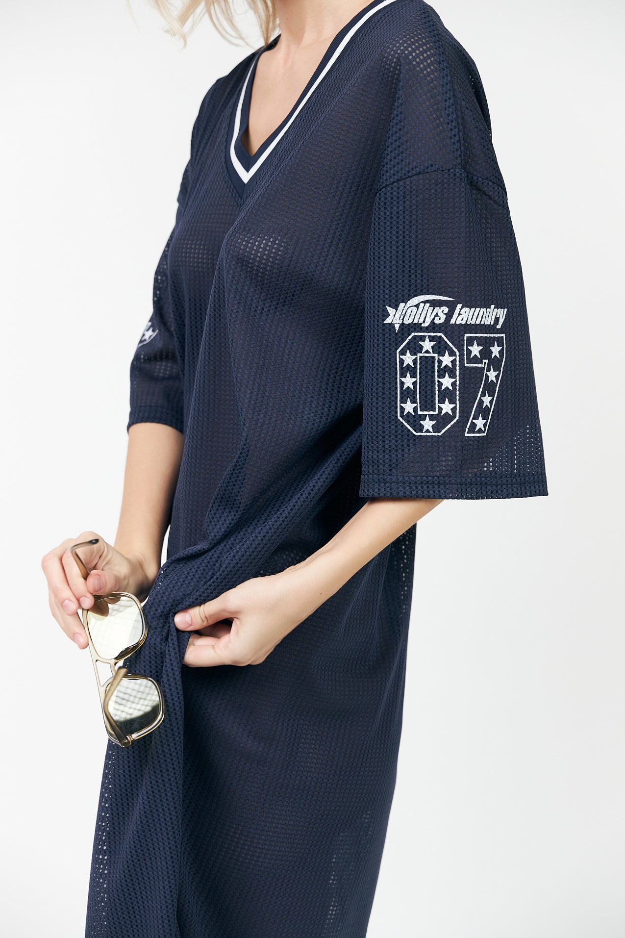 Lollys Laundry MillaLL sporty Mesh Dress Dress 23 Dark Blue