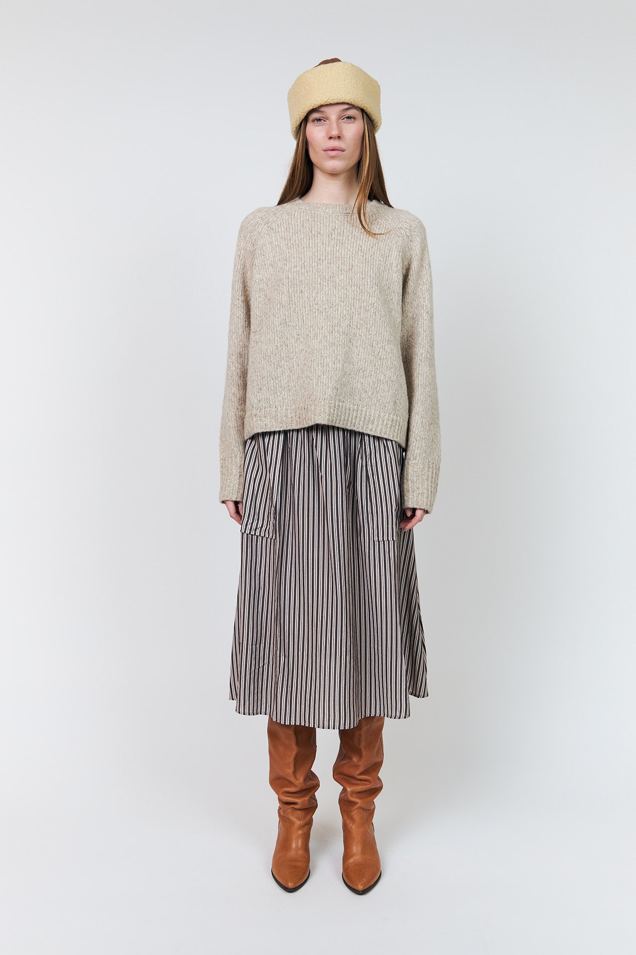 Lollys Laundry MinaLL Knit Jumper Jumper 02 Creme