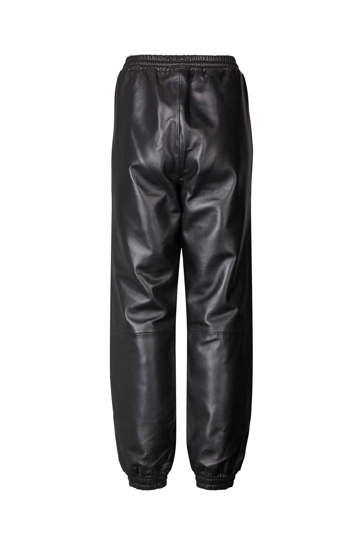 Mona Leather Pants - Black