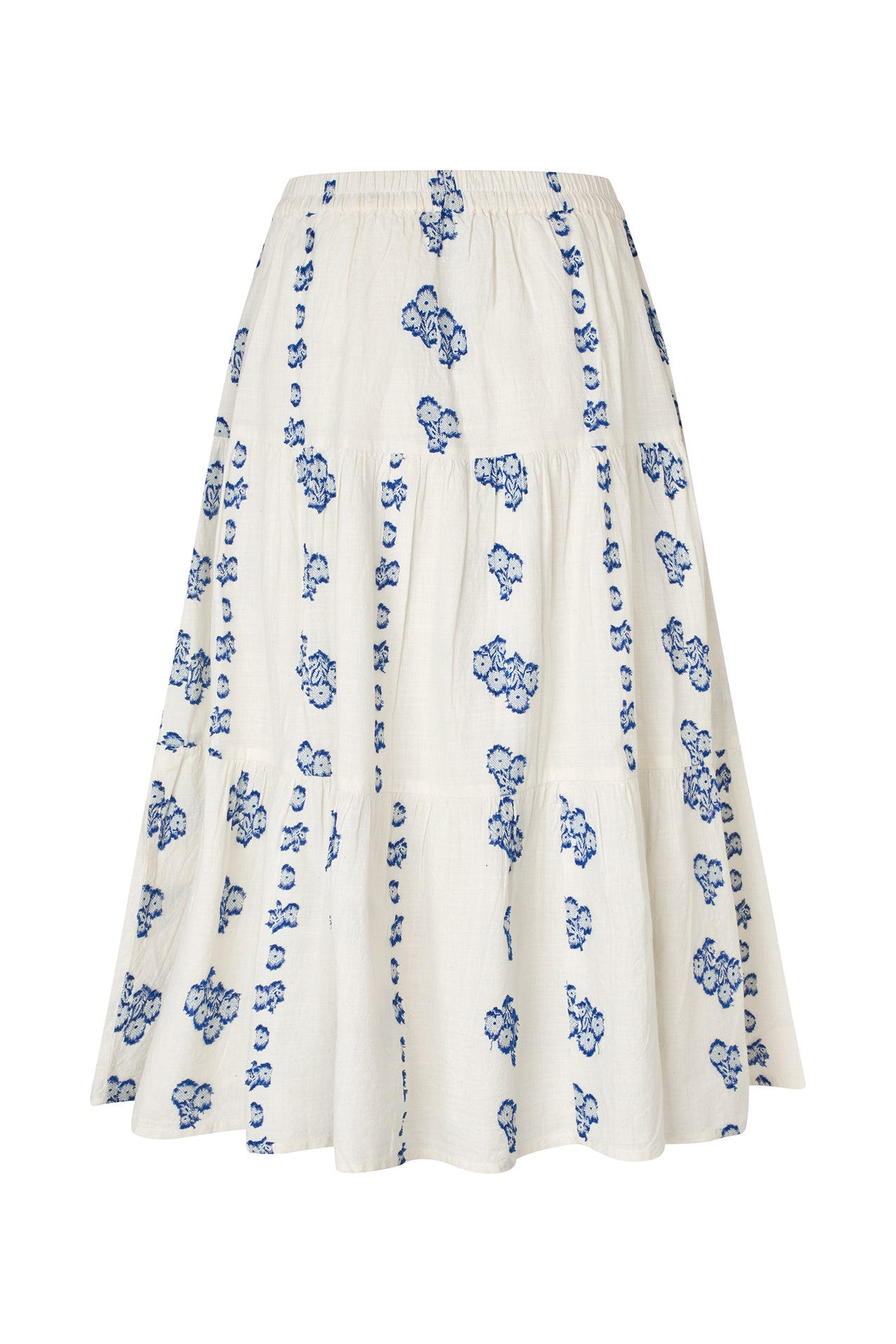 Lollys Laundry MorningLL Midi Skirt Skirt 02 Creme