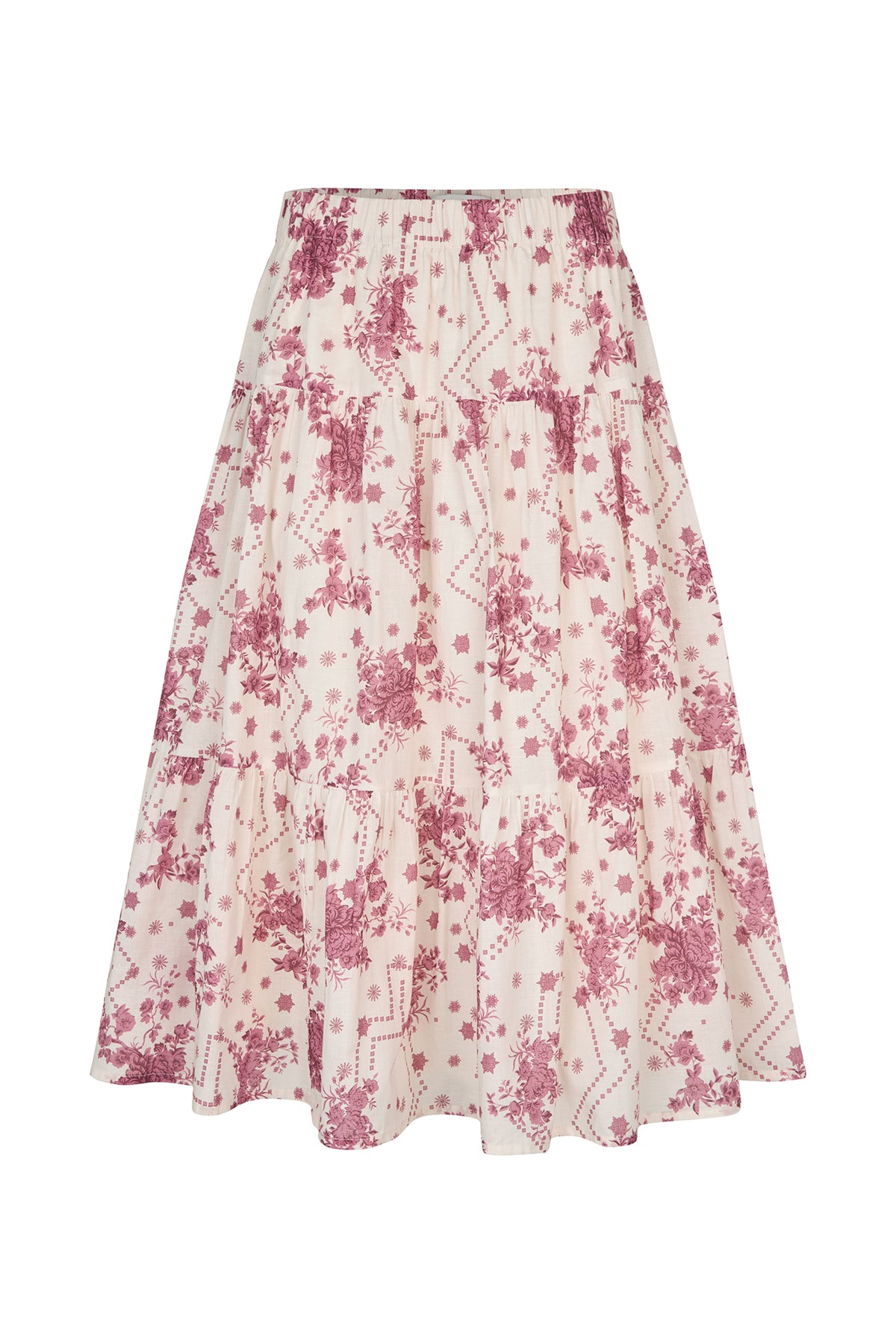 MorningLL Midi Skirt - 74 Flower Print
