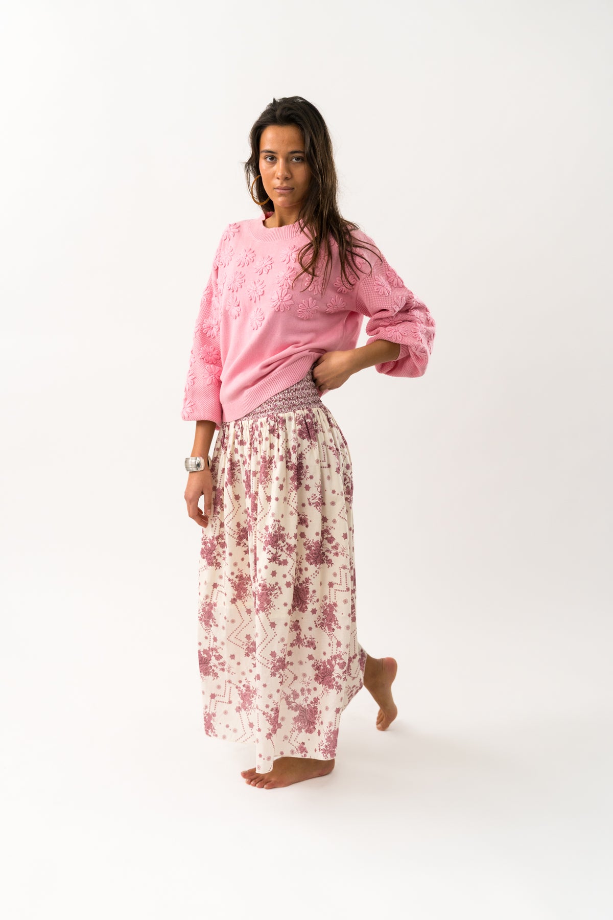 Lollys Laundry MusaLL Knit Jumper Jumper 98 Neon Pink
