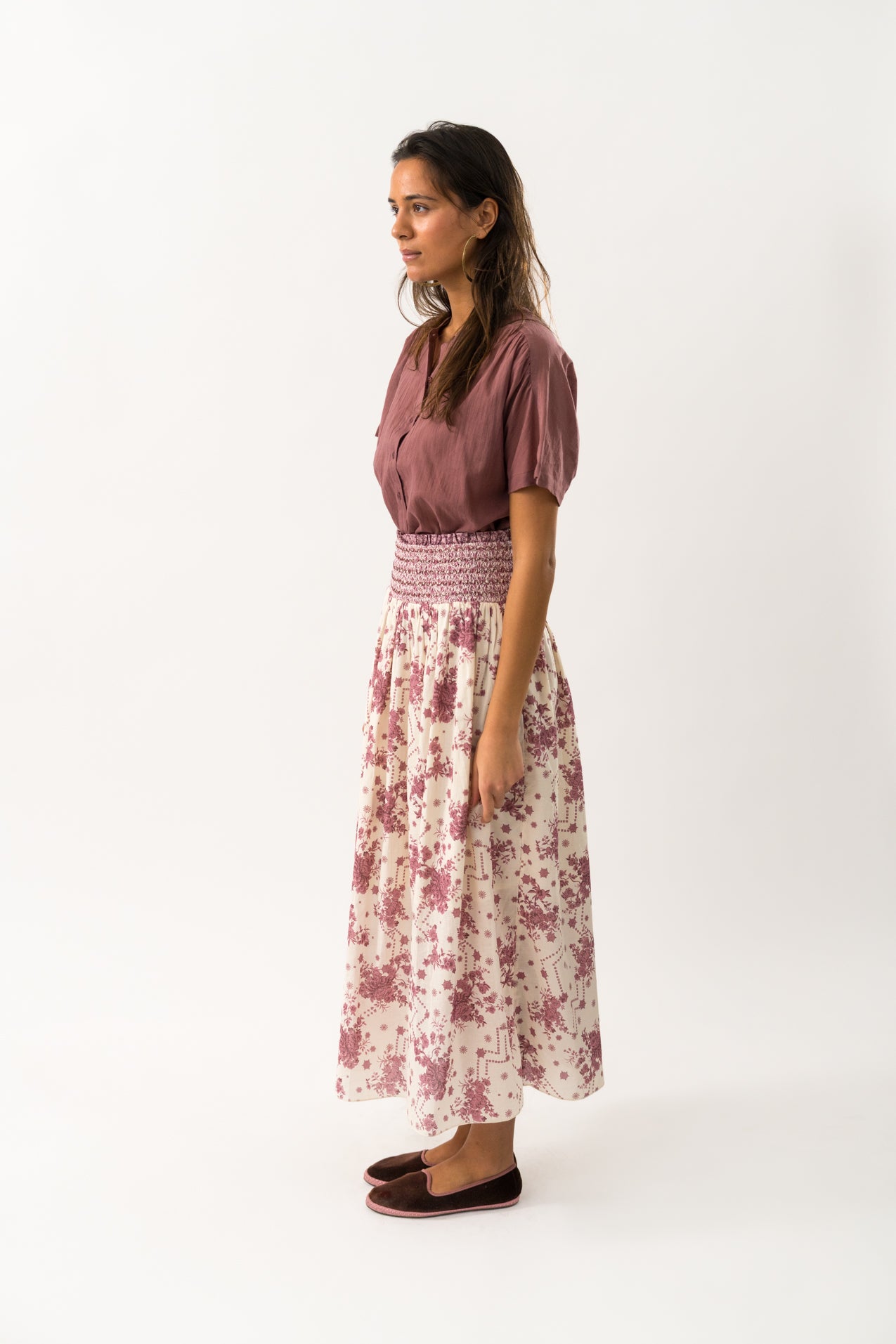 MyraLL Maxi Skirt - Flower Print
