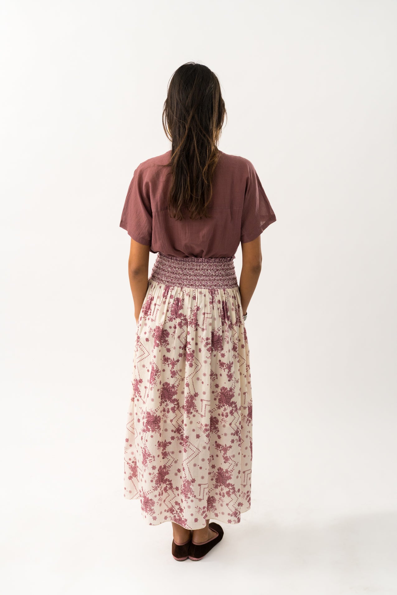 MyraLL Maxi Skirt - Flower Print
