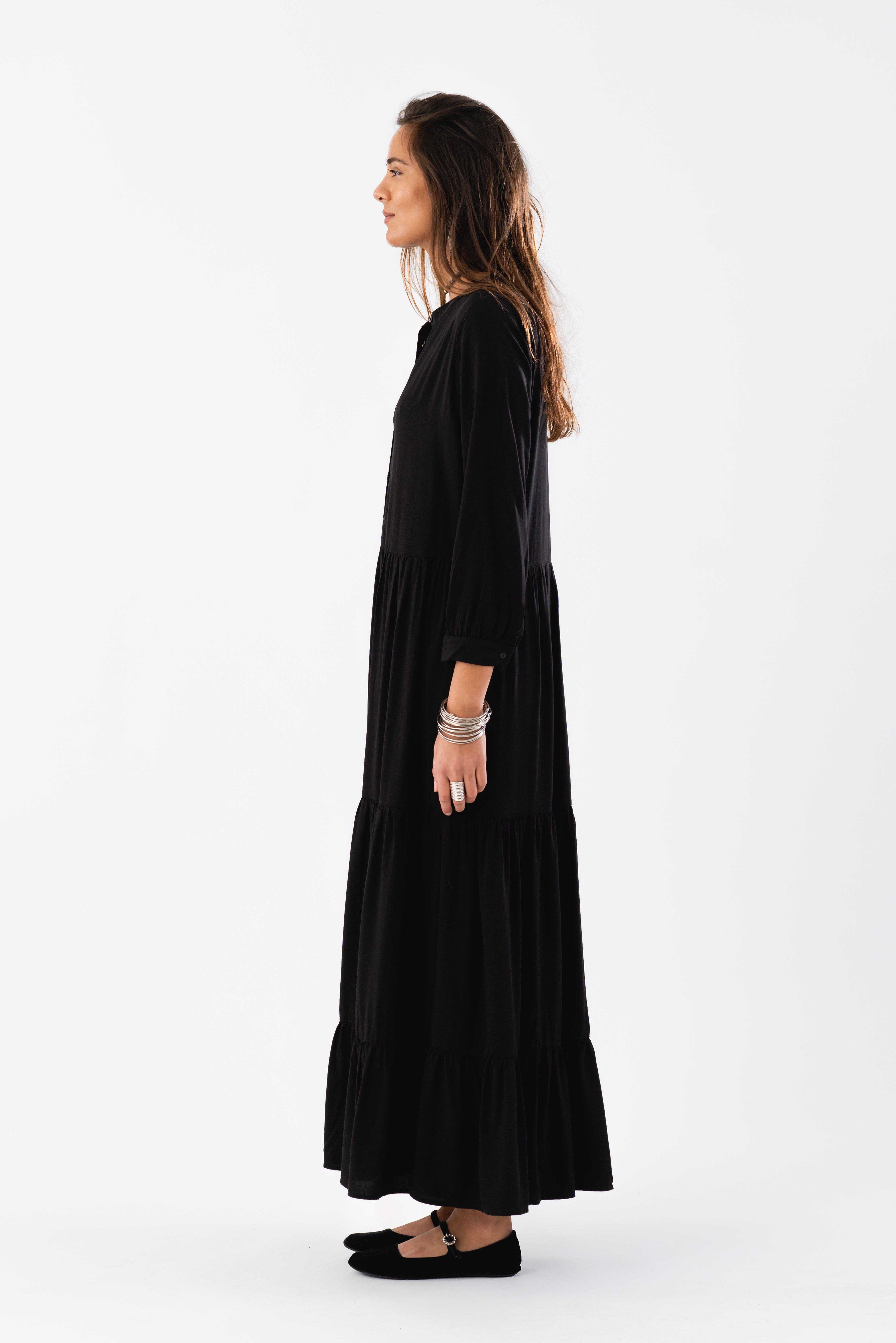 Lollys Laundry NeeLL Maxi Dress LS Dress 99 Black