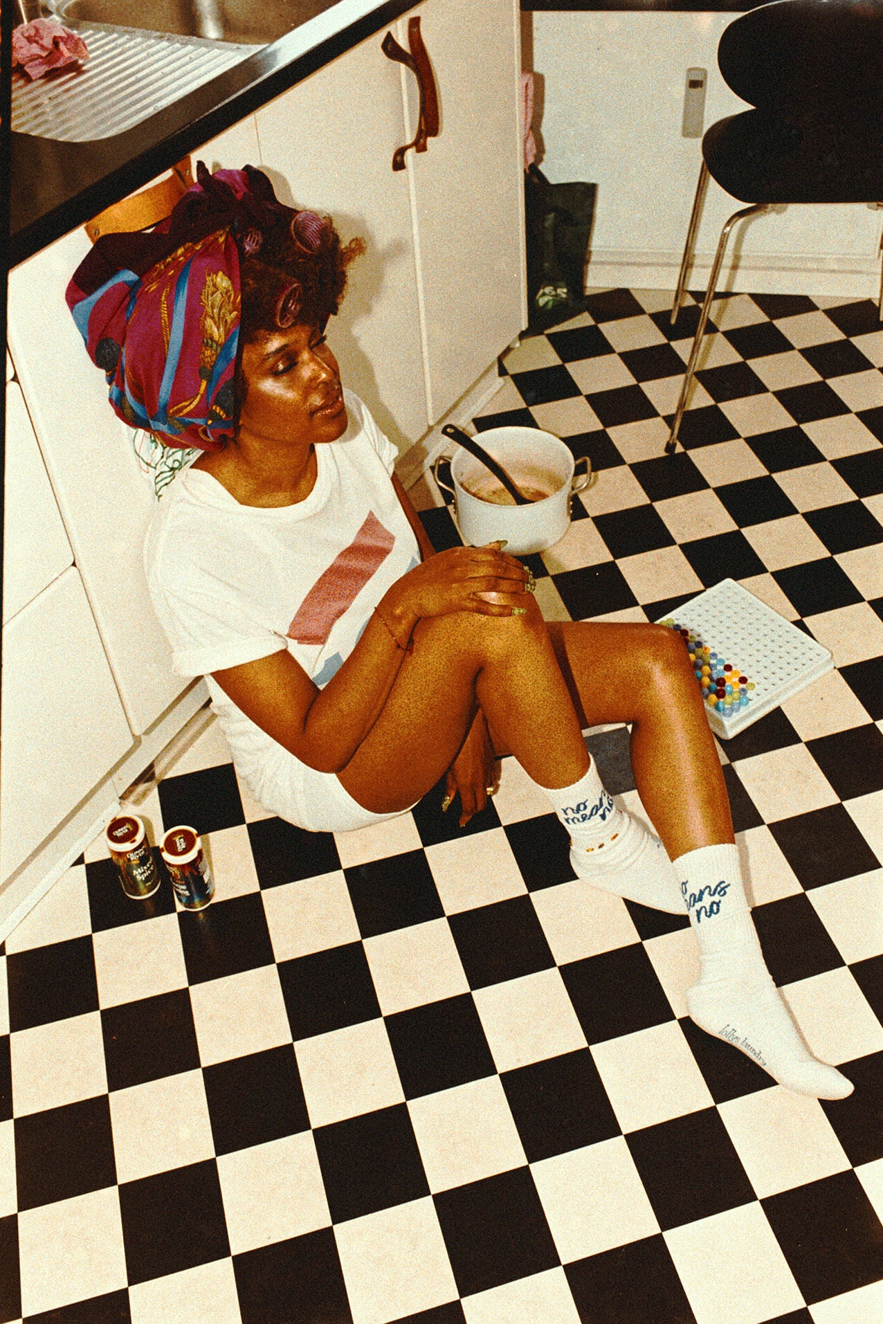 NoMeansNoLL Socks - Neon Blue