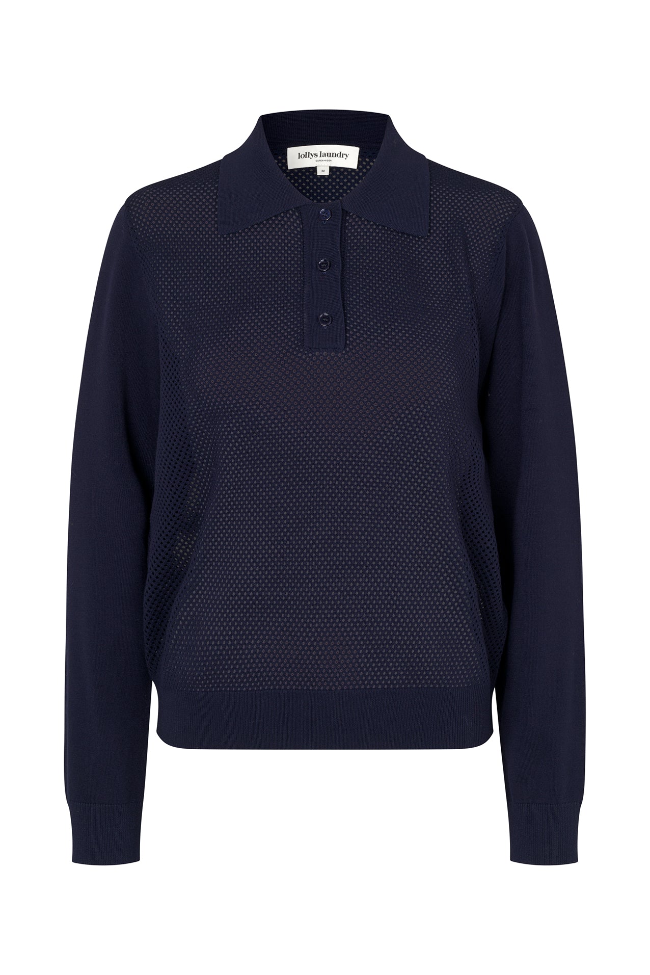 Lollys Laundry OpalLL Polo Knit Jumper 23 Dark Blue