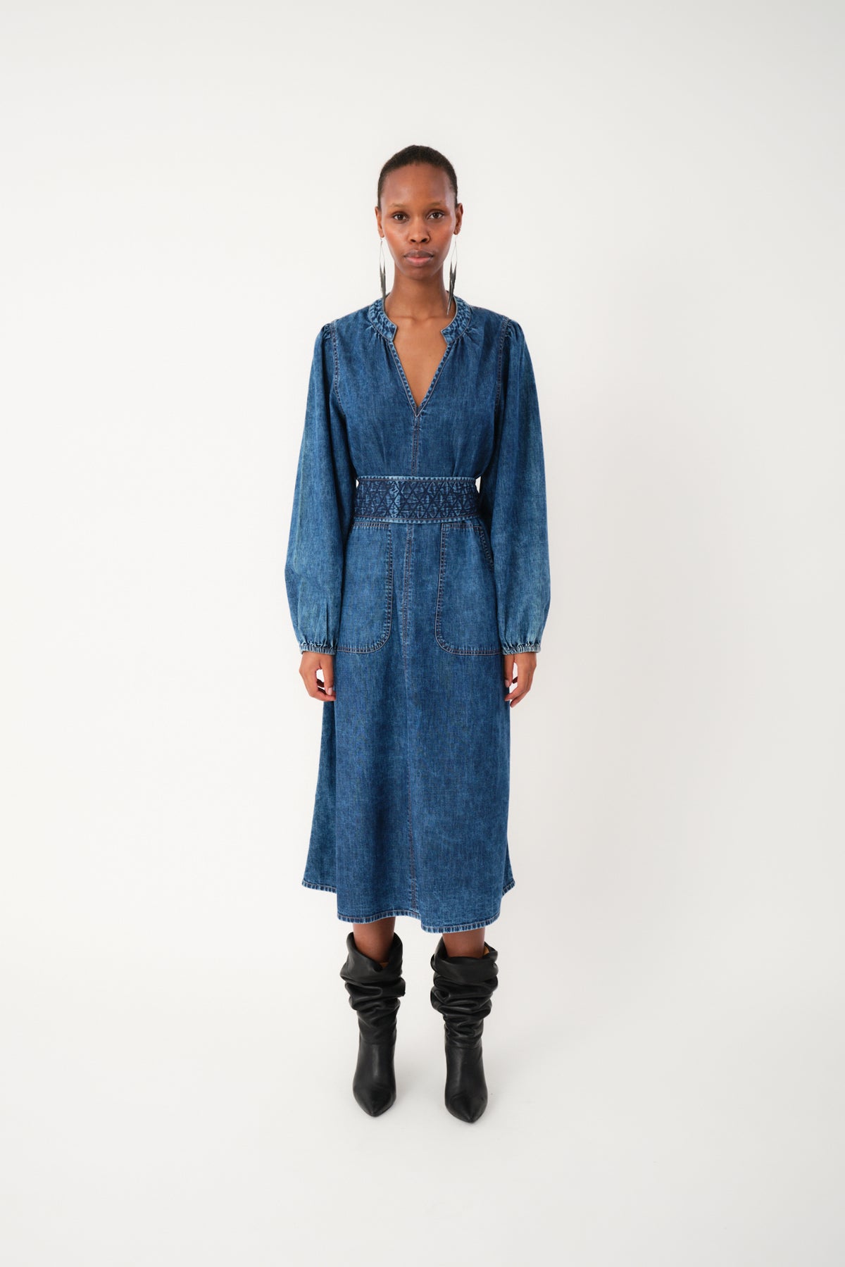 Lollys Laundry ParisLL Midi Dress Dress 20 Blue