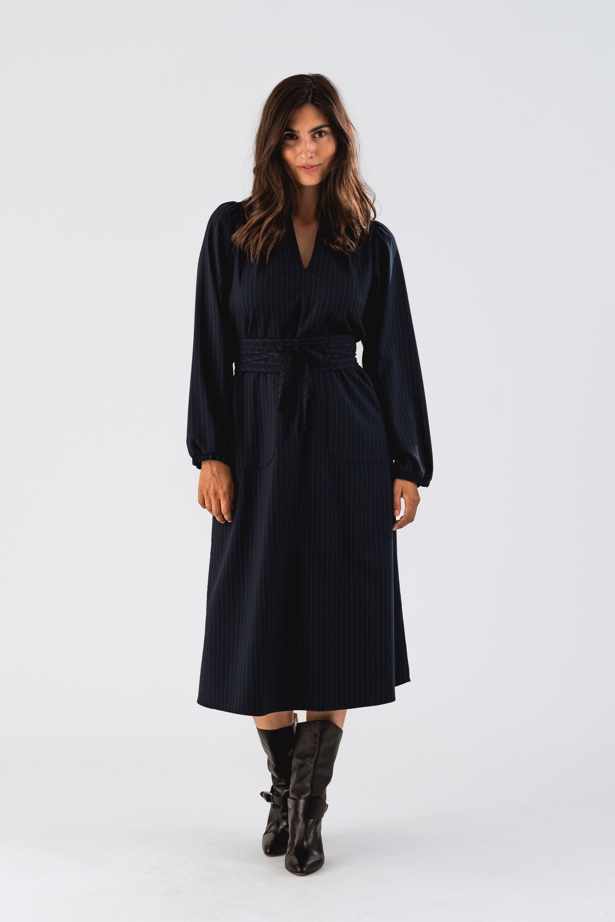 Lollys Laundry ParisLL Midi Dress Dress 27 Dark Navy