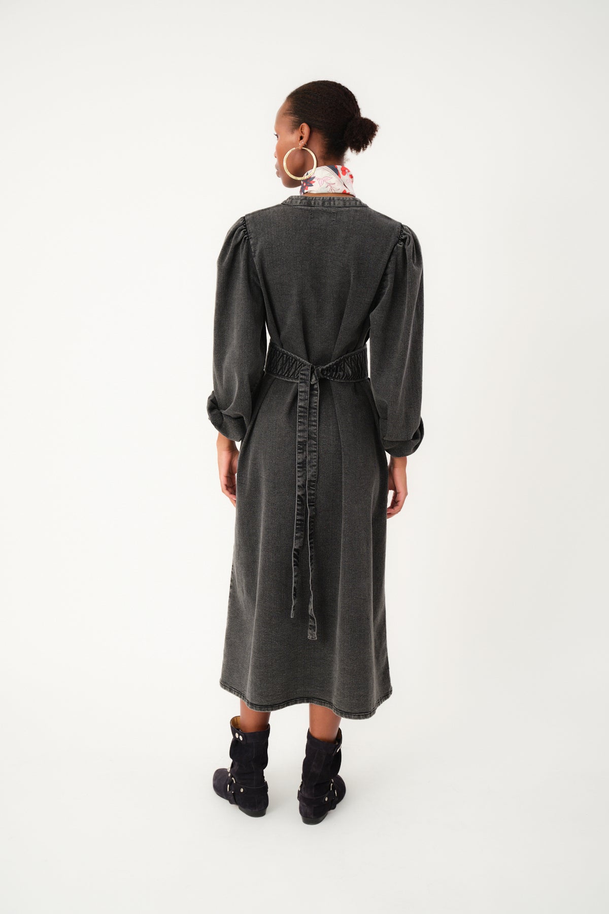 ParisLL Midi Dress - Washed Black