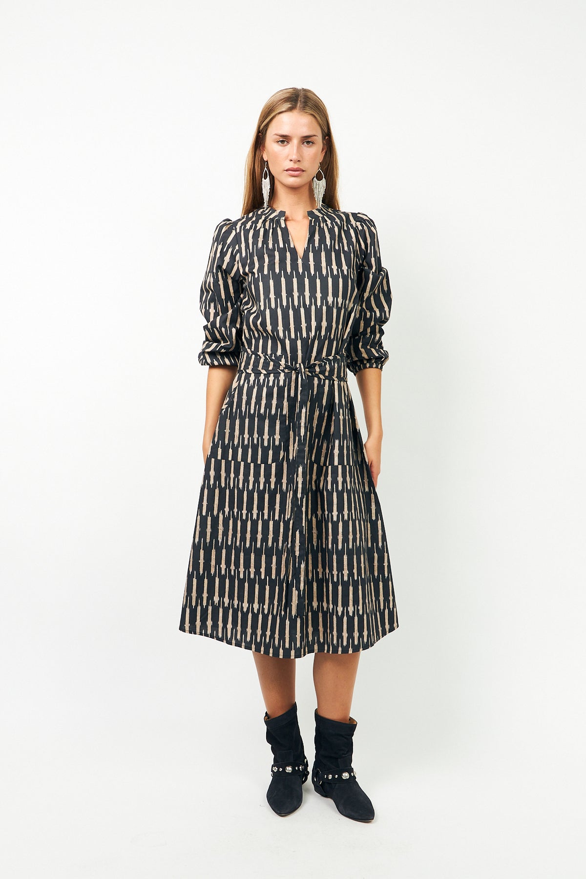 Lollys Laundry ParisLL Midi Dress Dress 99 Black