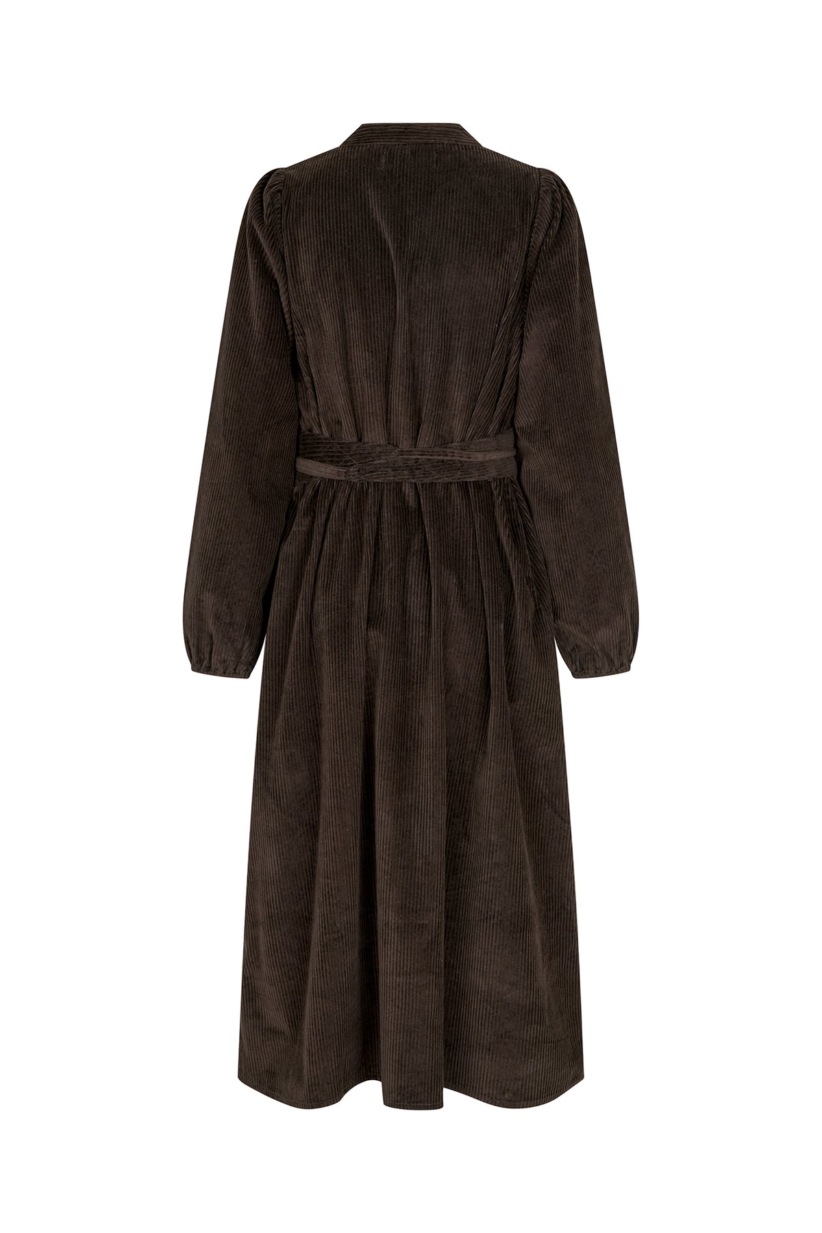 Lollys Laundry ParisLL Midi Dress LS Clothes 87 Dark Mokka