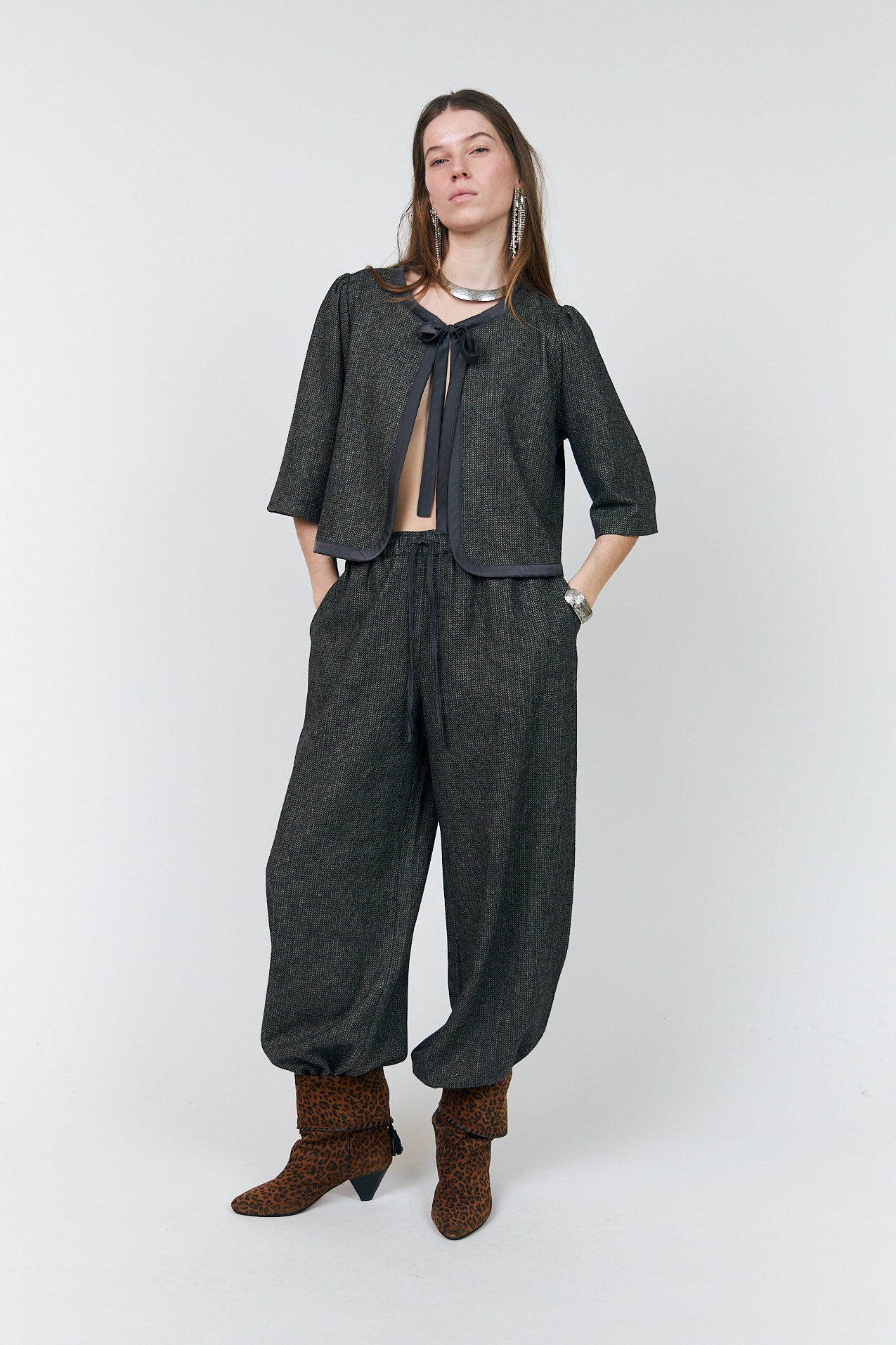 Lollys Laundry PiperLL Pants Pants 87 Dark Mokka
