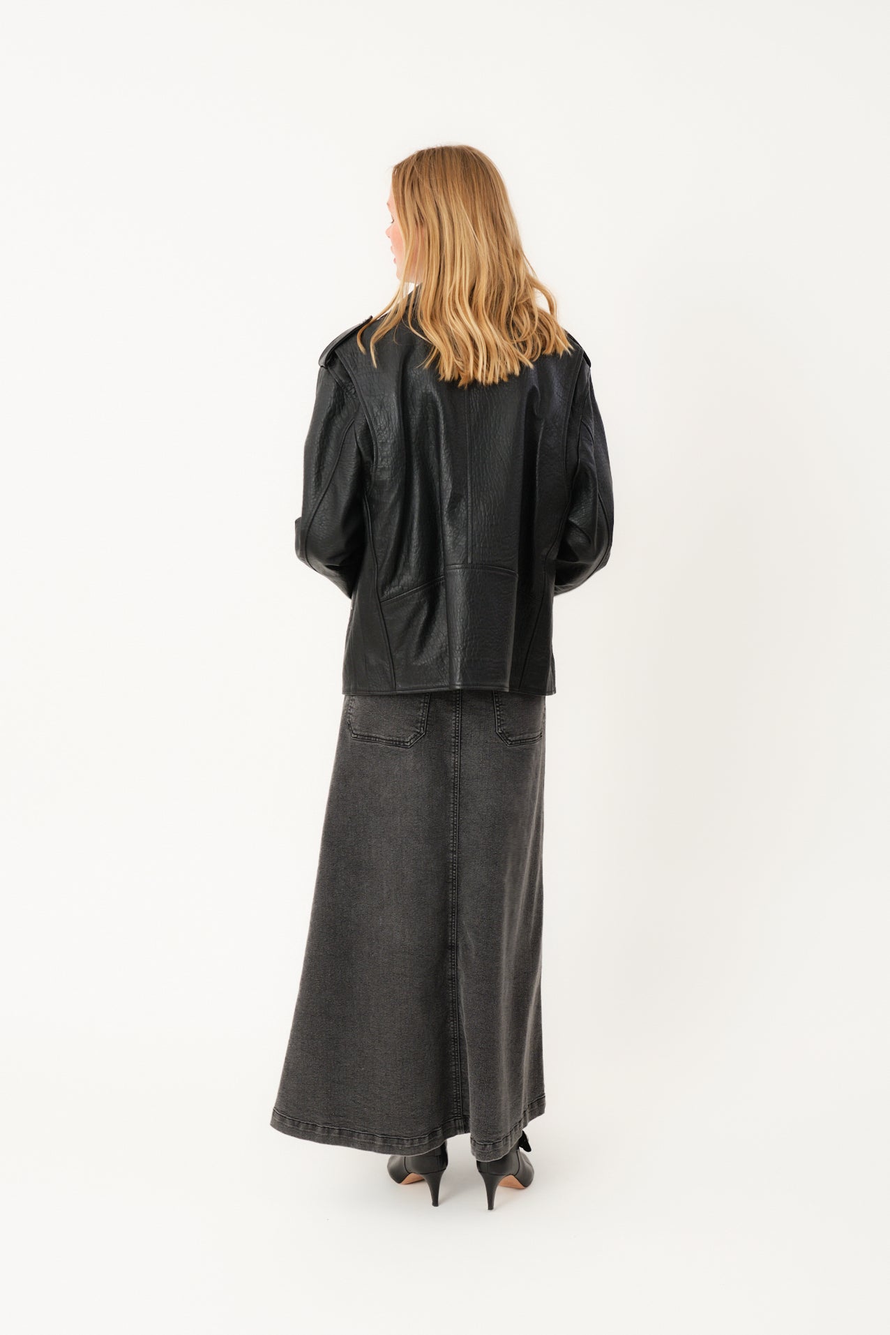 RayLL Leather Jacket - Black