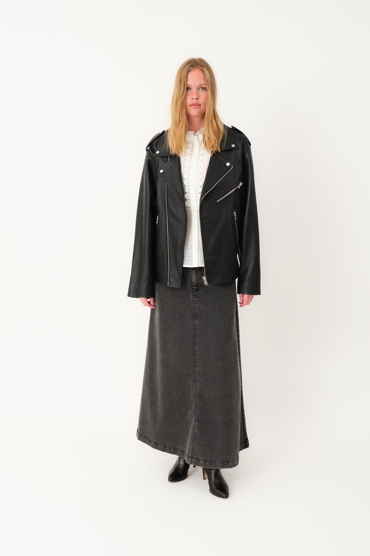 RayLL Leather Jacket - Black