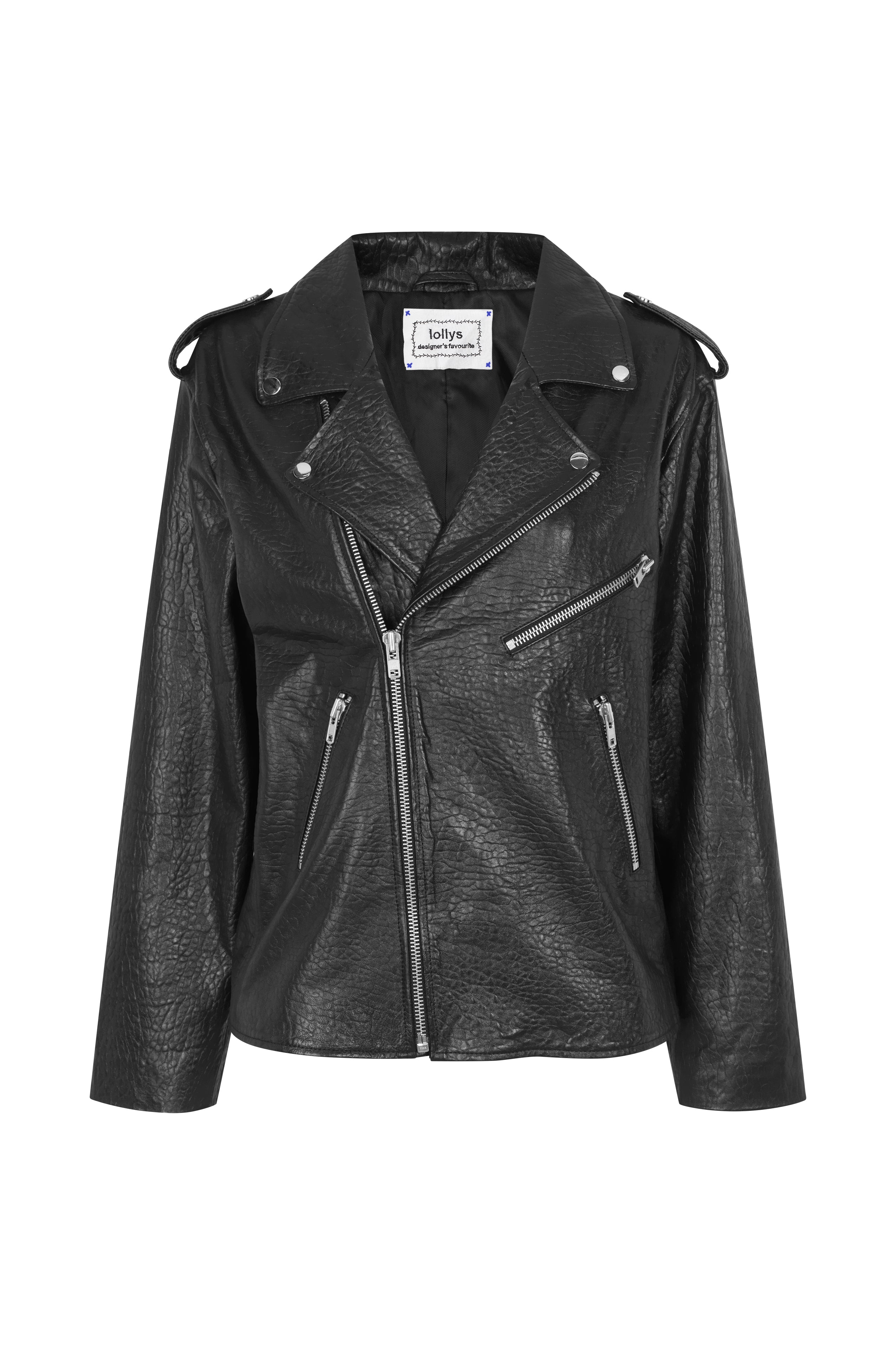 Lollys Laundry RayLL Leather Jacket Jacket 99 Black