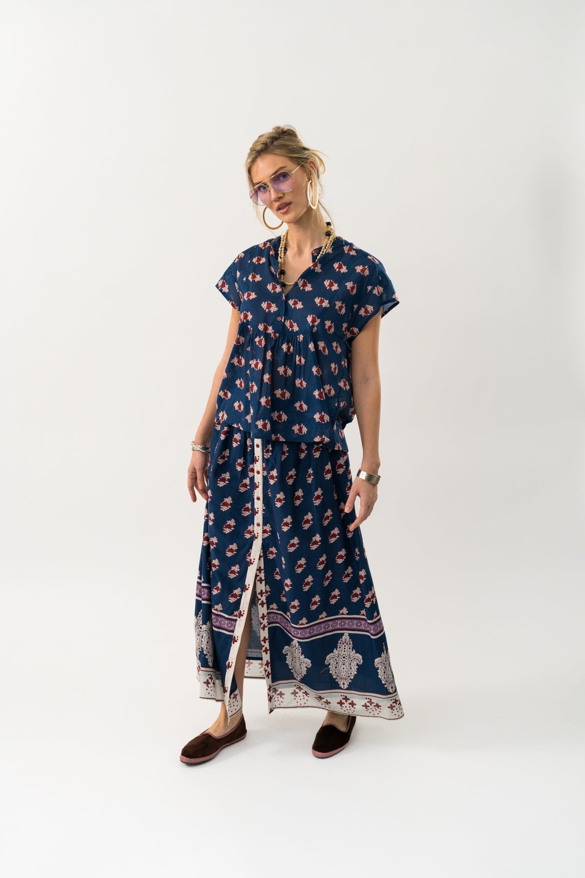 RioLL Maxi Skirt - Dark Blue