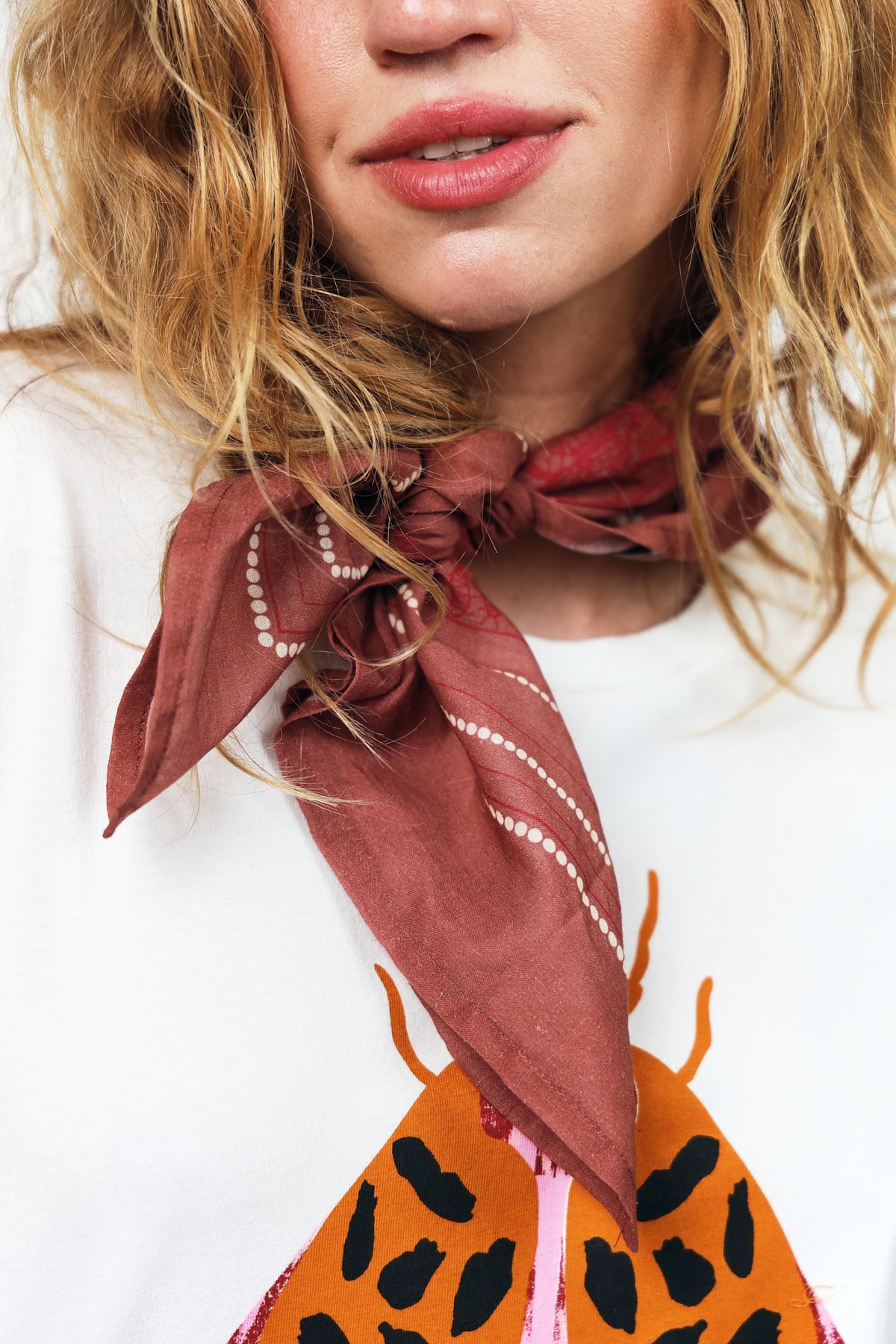 Lollys Laundry RoanLL Scarf Scarf 36 Dusty Rose