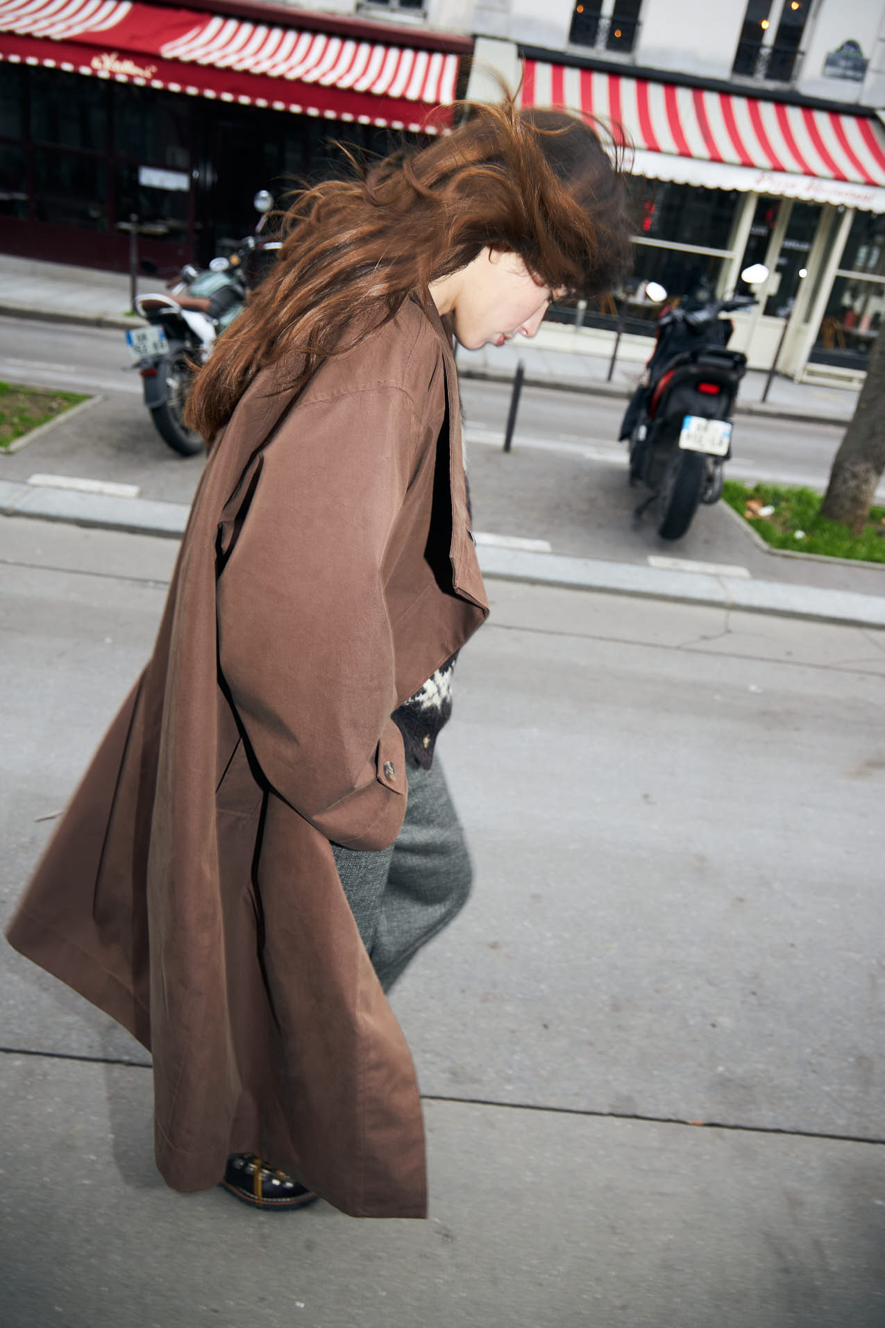 RussiLL long Coat - Dark Mokka