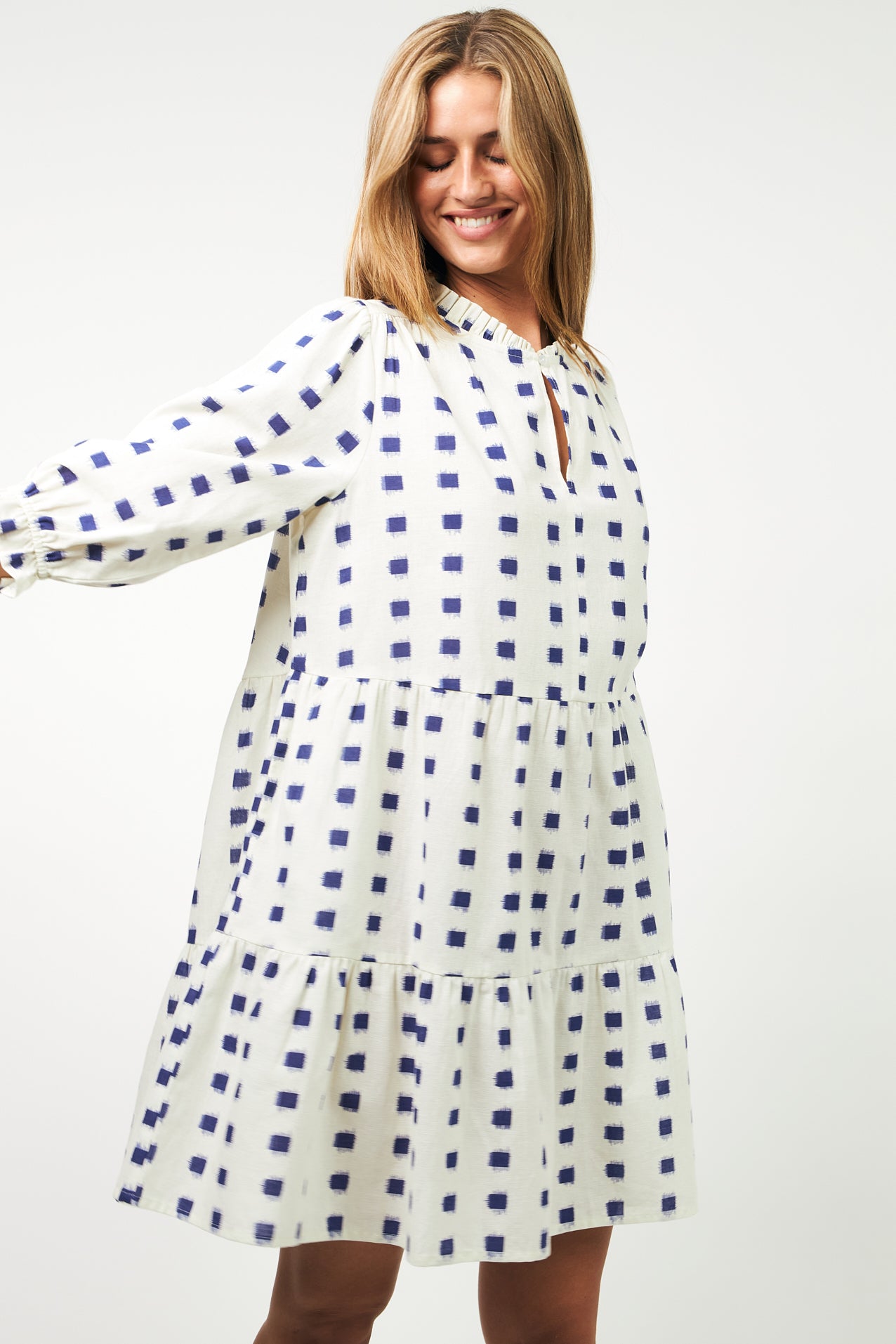 Lollys Laundry SabineLL Short Dress Dress 02 02 Creme