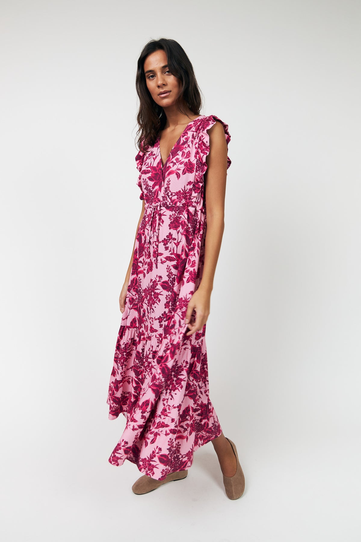 SamoLL Midi Dress - 51 Pink